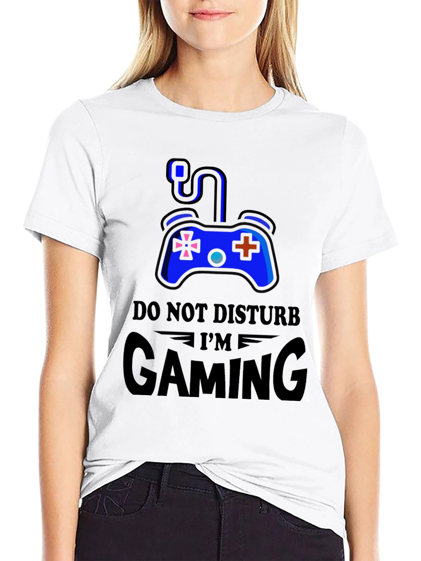 Do Not Disturb Im Gaming Black T-Shirt