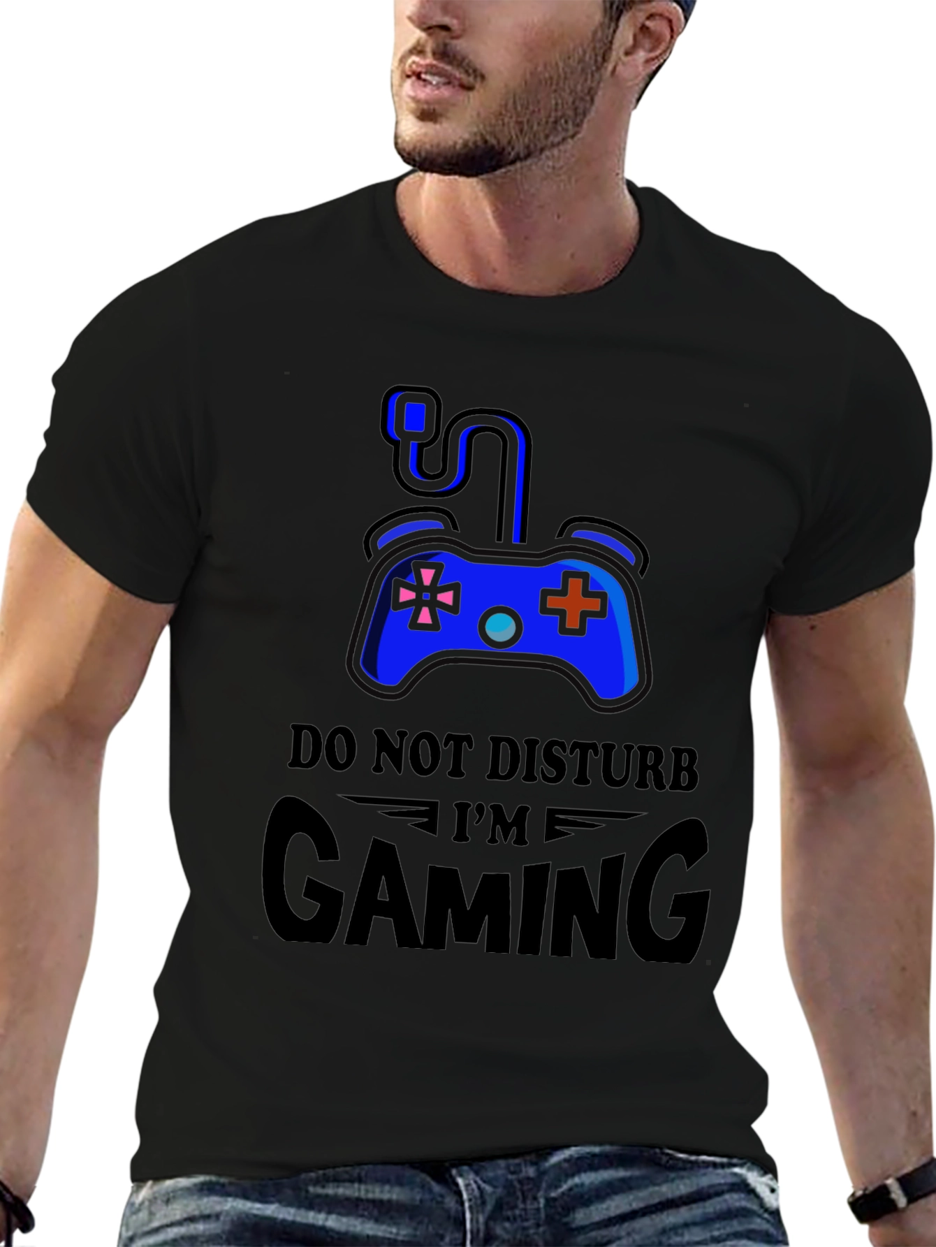 Do Not Disturb Im Gaming Black T-Shirt