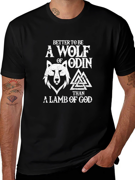 Wolf of Odin Graphic Tee - Viking Norse Mythology T-Shirt