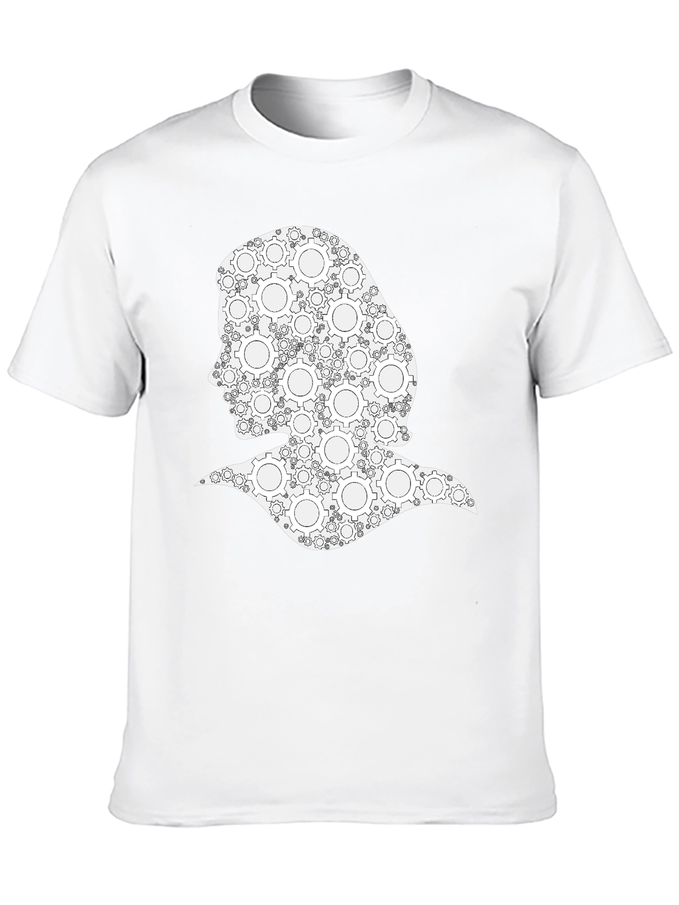 Gear Woman Graphic Tee - Black Cotton T-Shirt