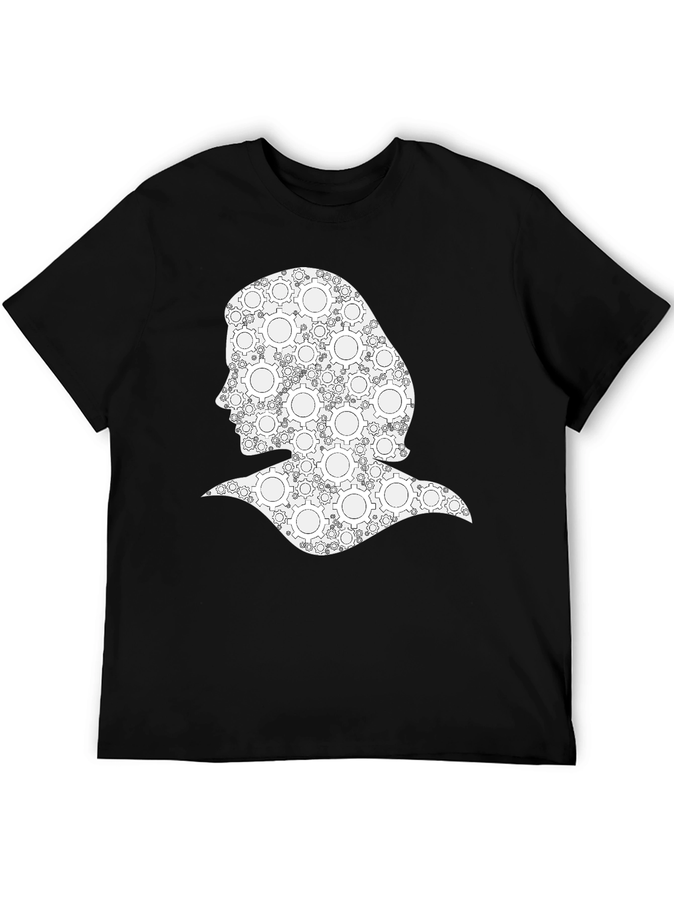 Gear Woman Graphic Tee - Black Cotton T-Shirt