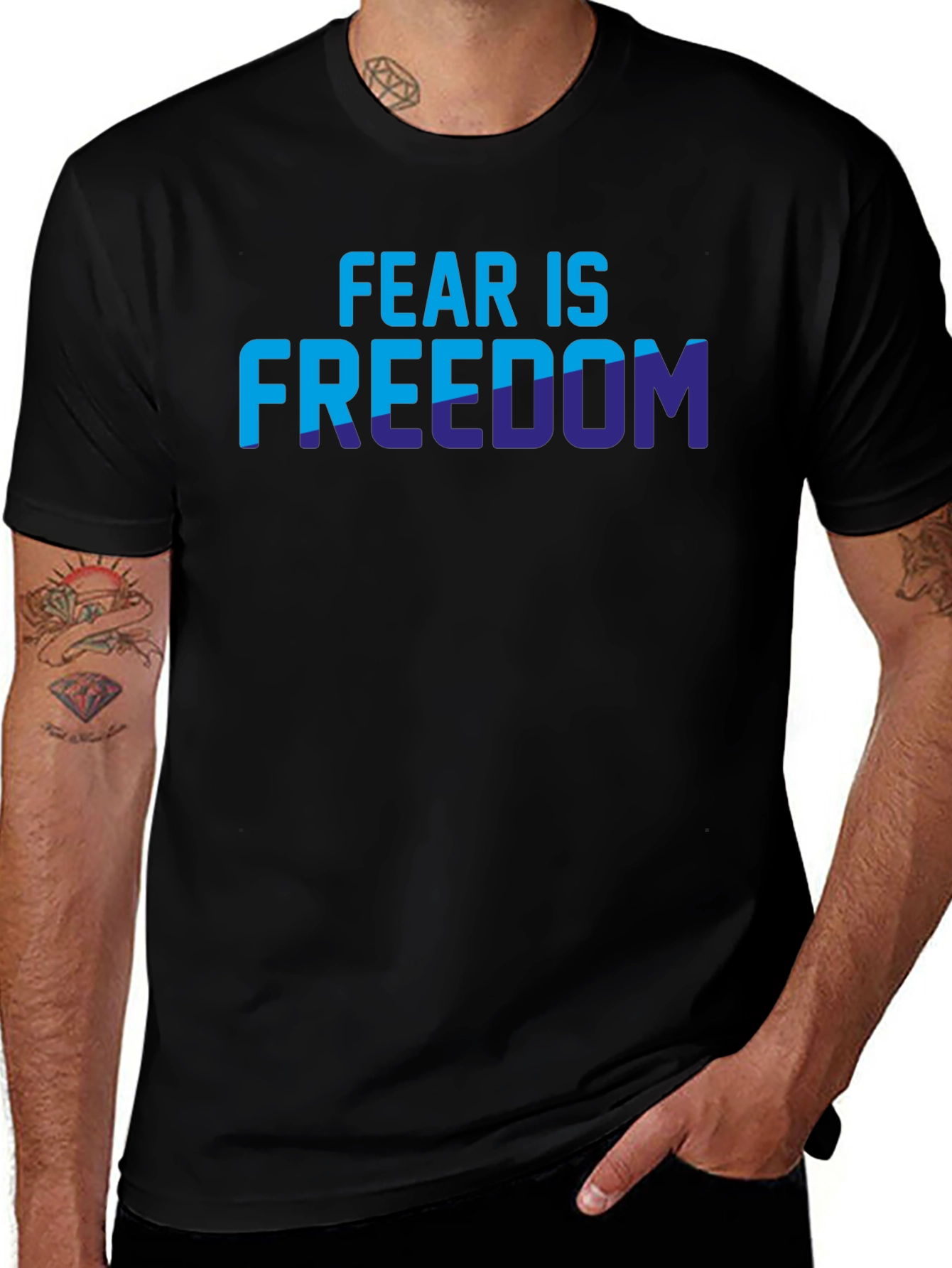 Fear is Freedom Graphic T-Shirt