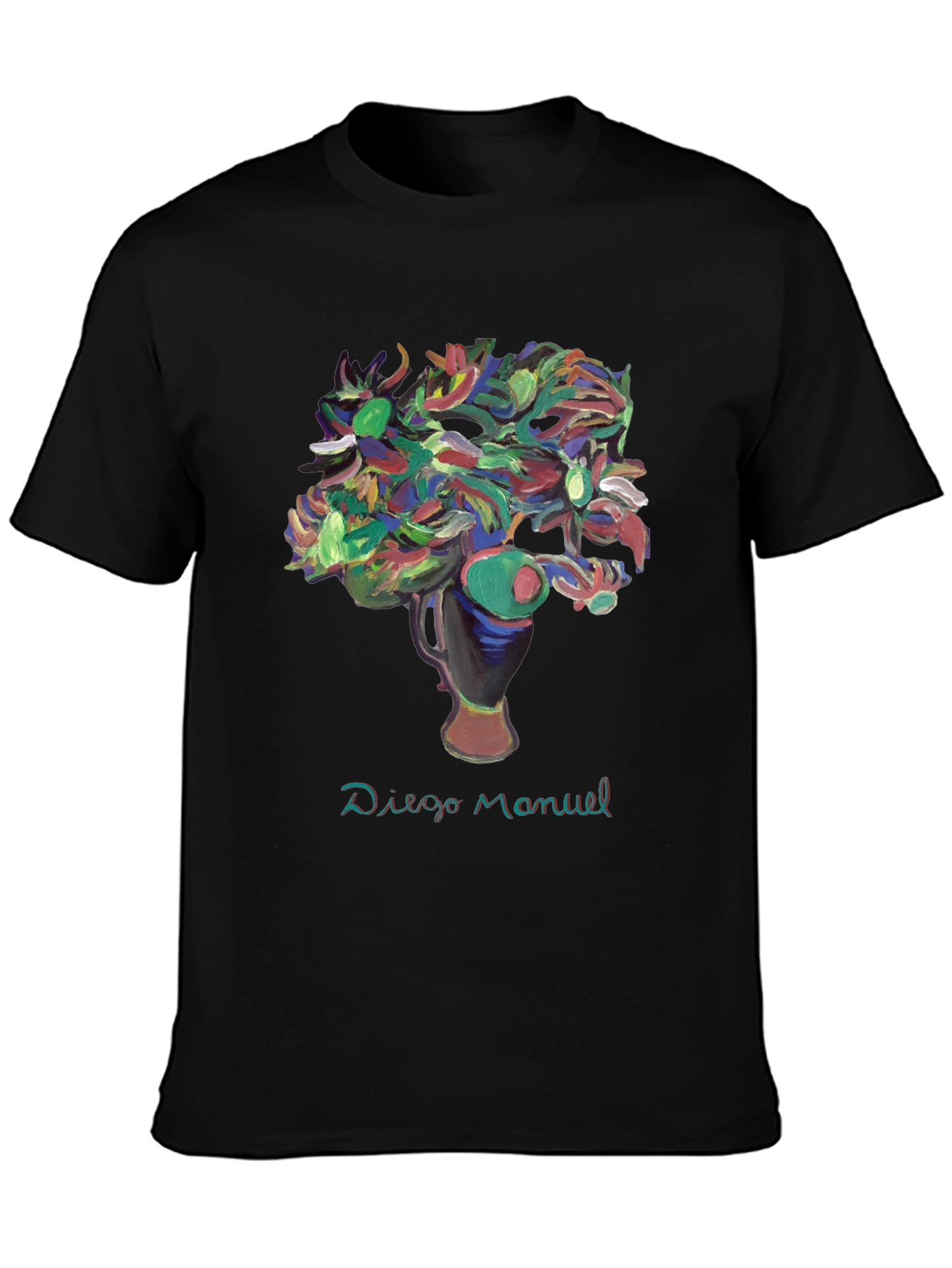 Floral Art Print T-Shirt