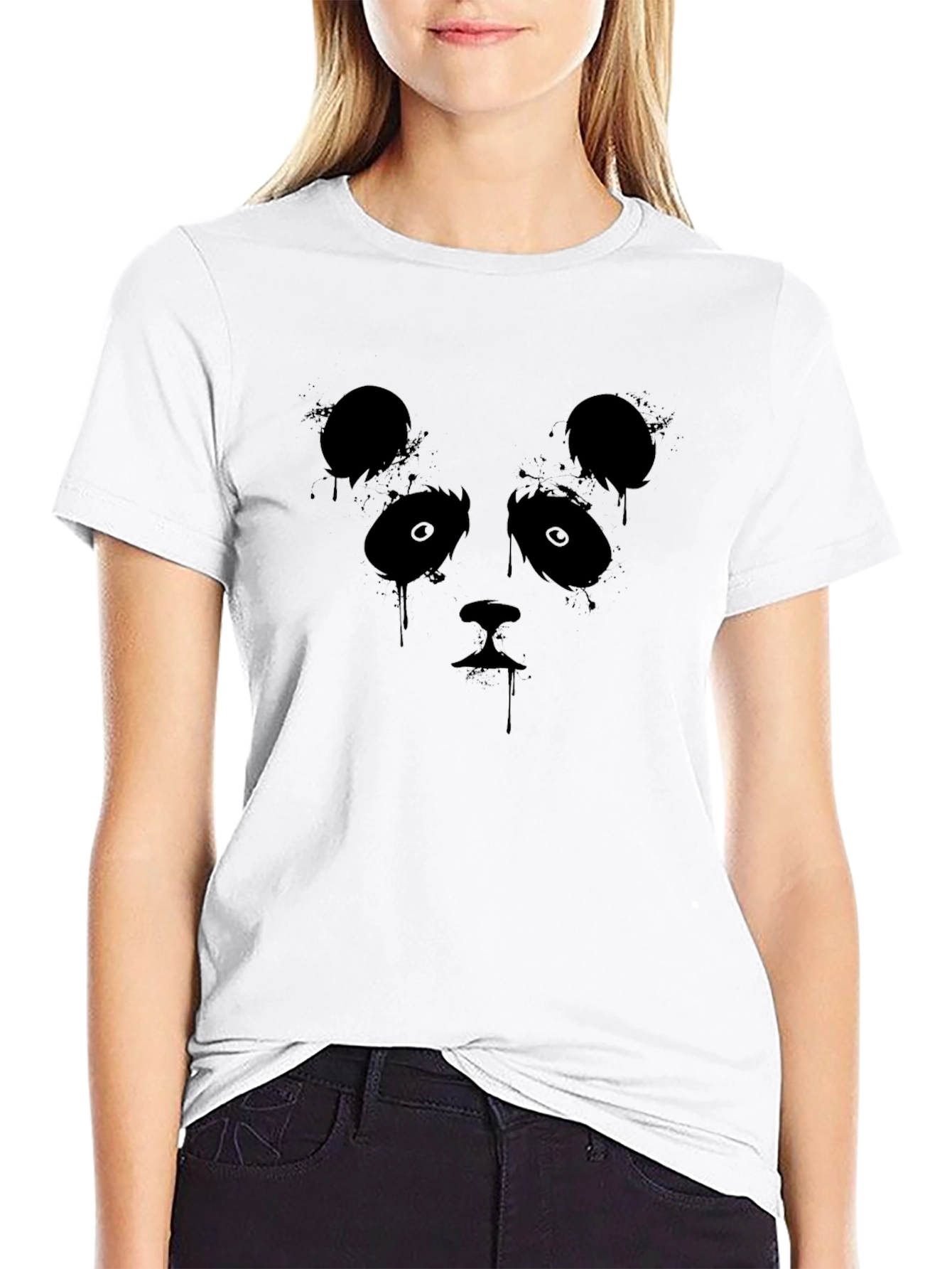 Panda Graphic Black T-Shirt