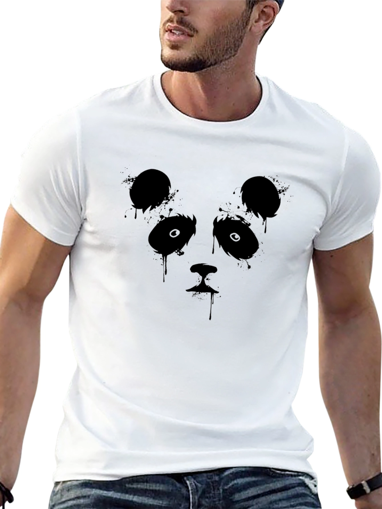 Panda Graphic Black T-Shirt