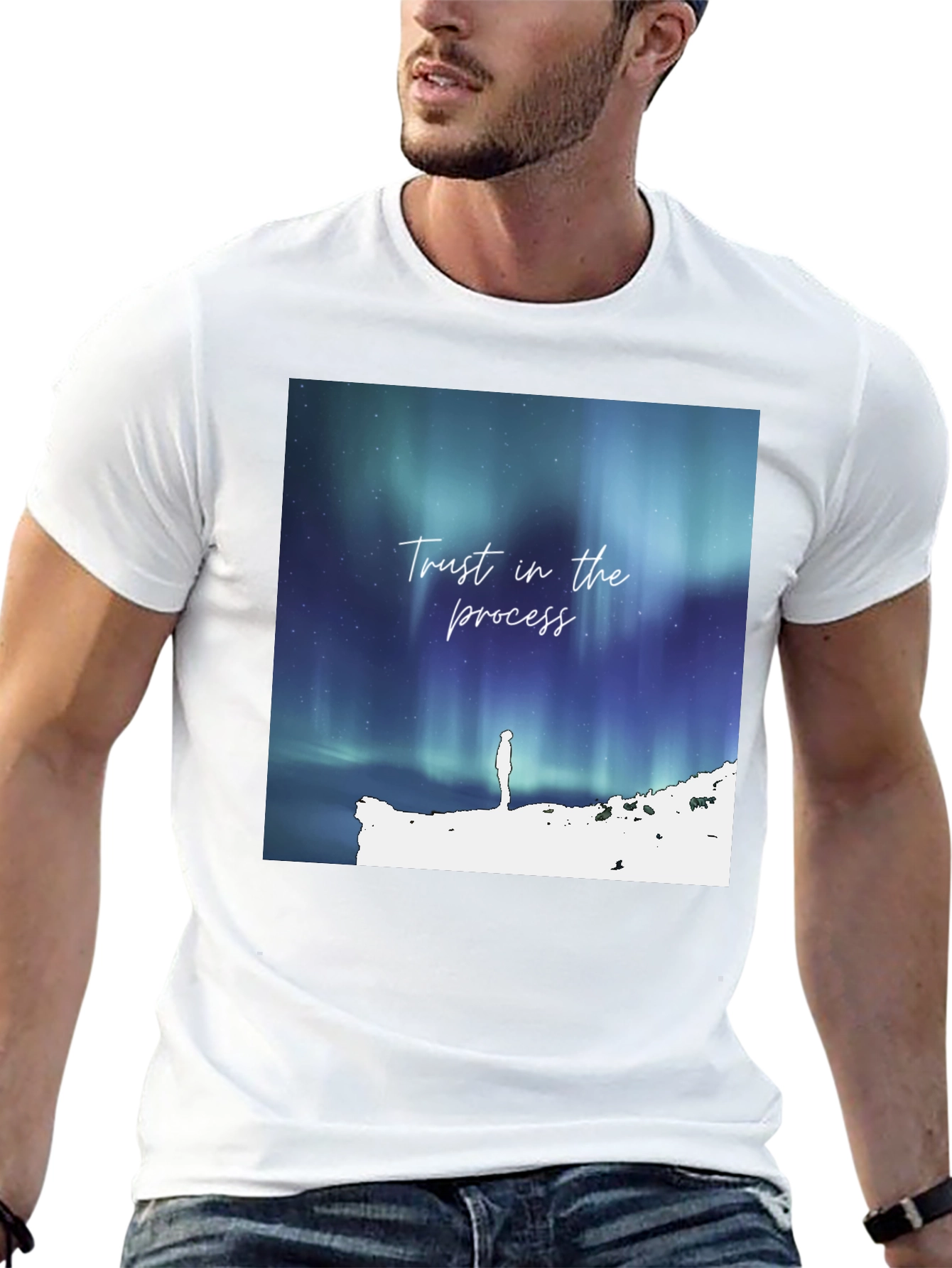 Trust The Process Aurora Graphic Tee - Mens