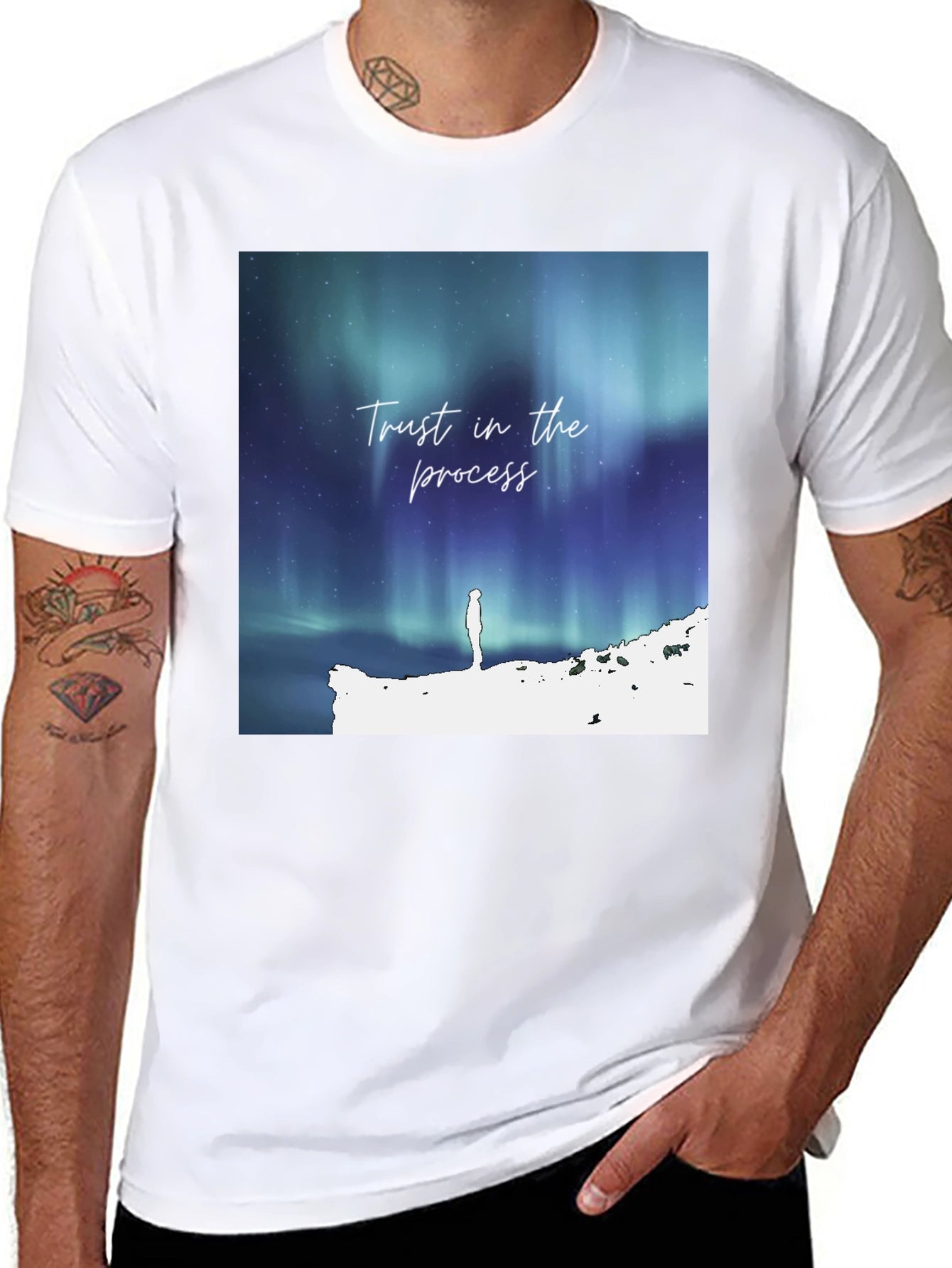 Trust The Process Aurora Graphic Tee - Mens