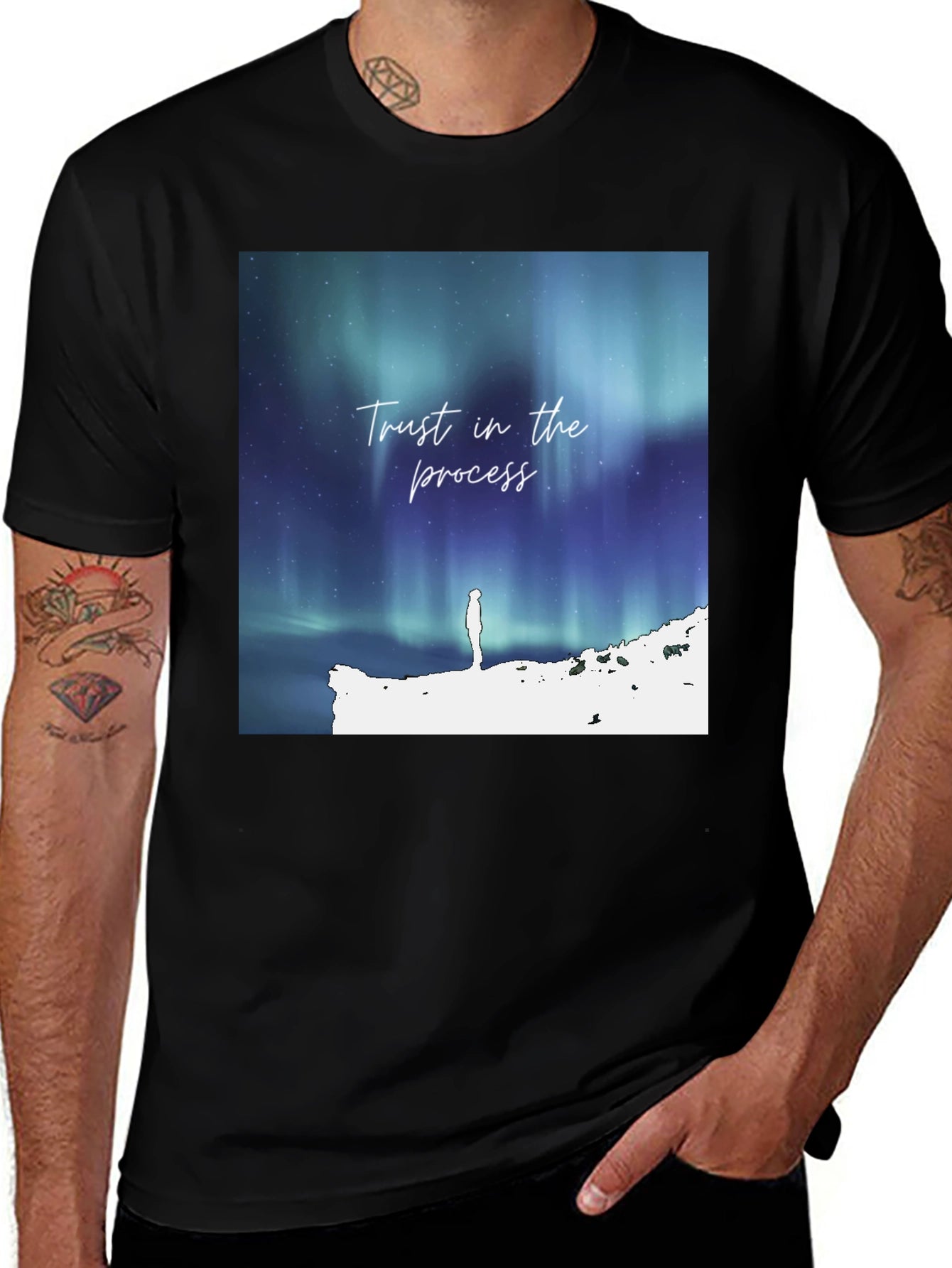 Trust The Process Aurora Graphic Tee - Mens