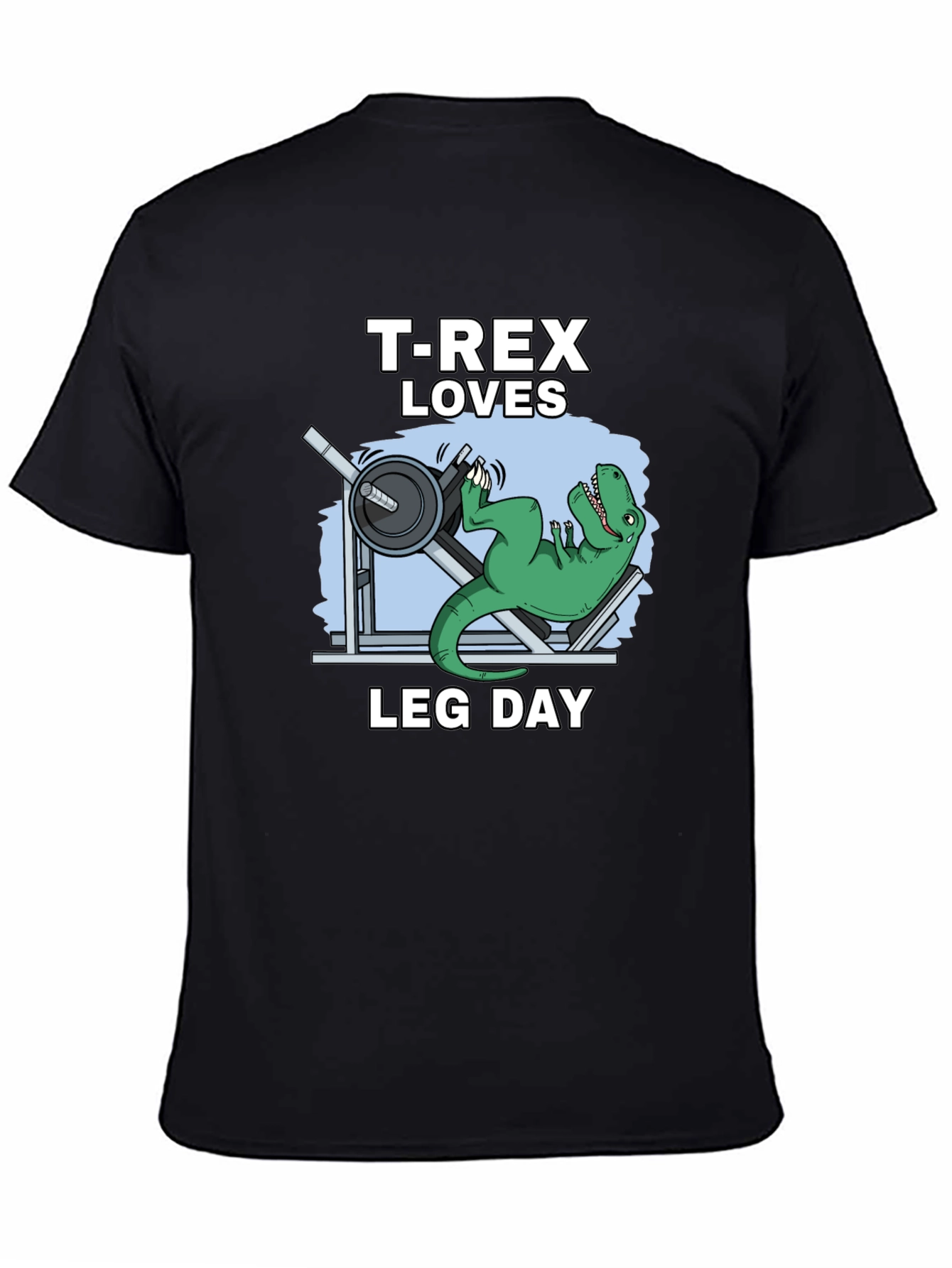 T-Rex Loves Leg Day Graphic T-Shirt