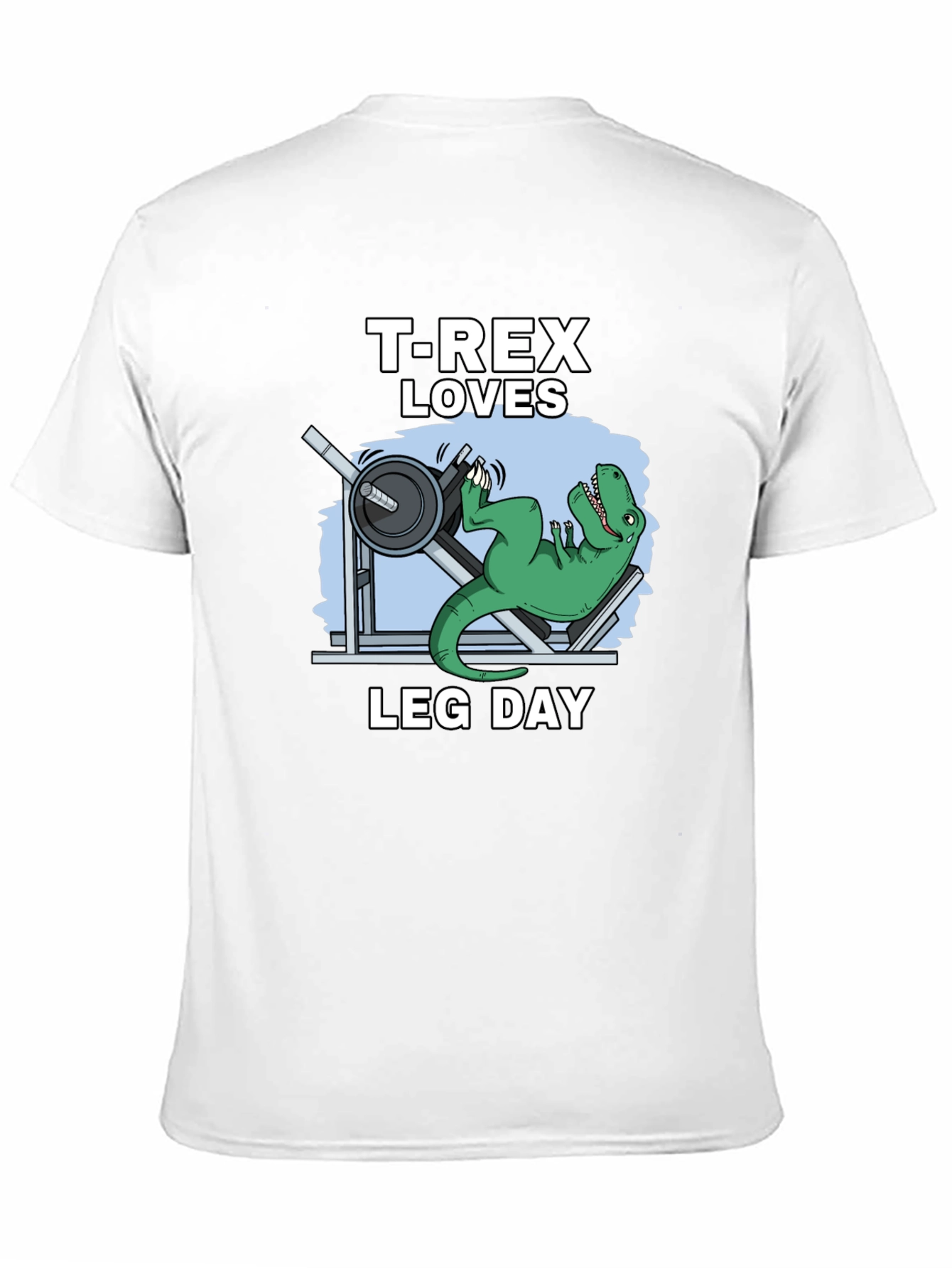 T-Rex Loves Leg Day Graphic T-Shirt