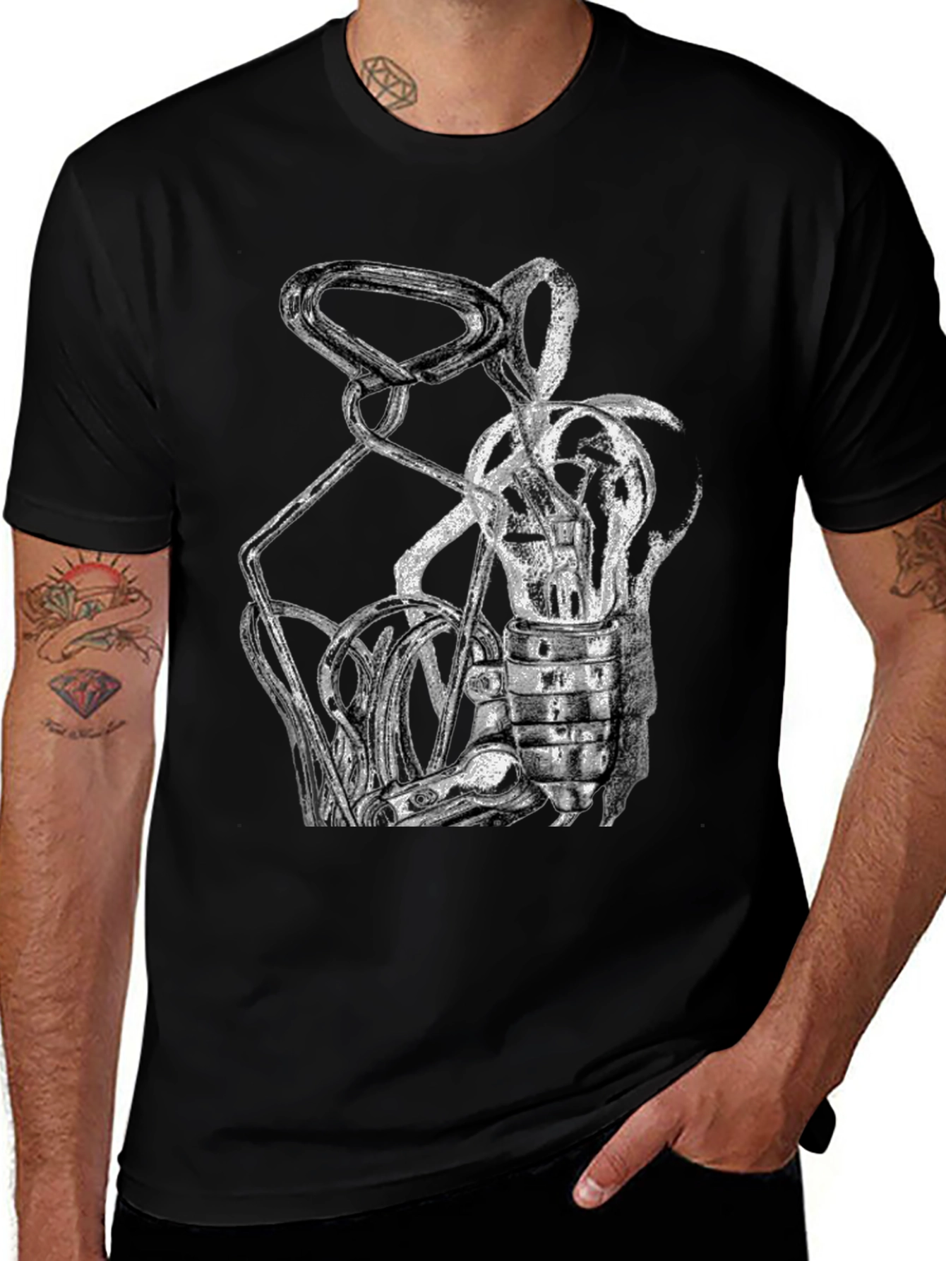 Abstract Art Black T-Shirt