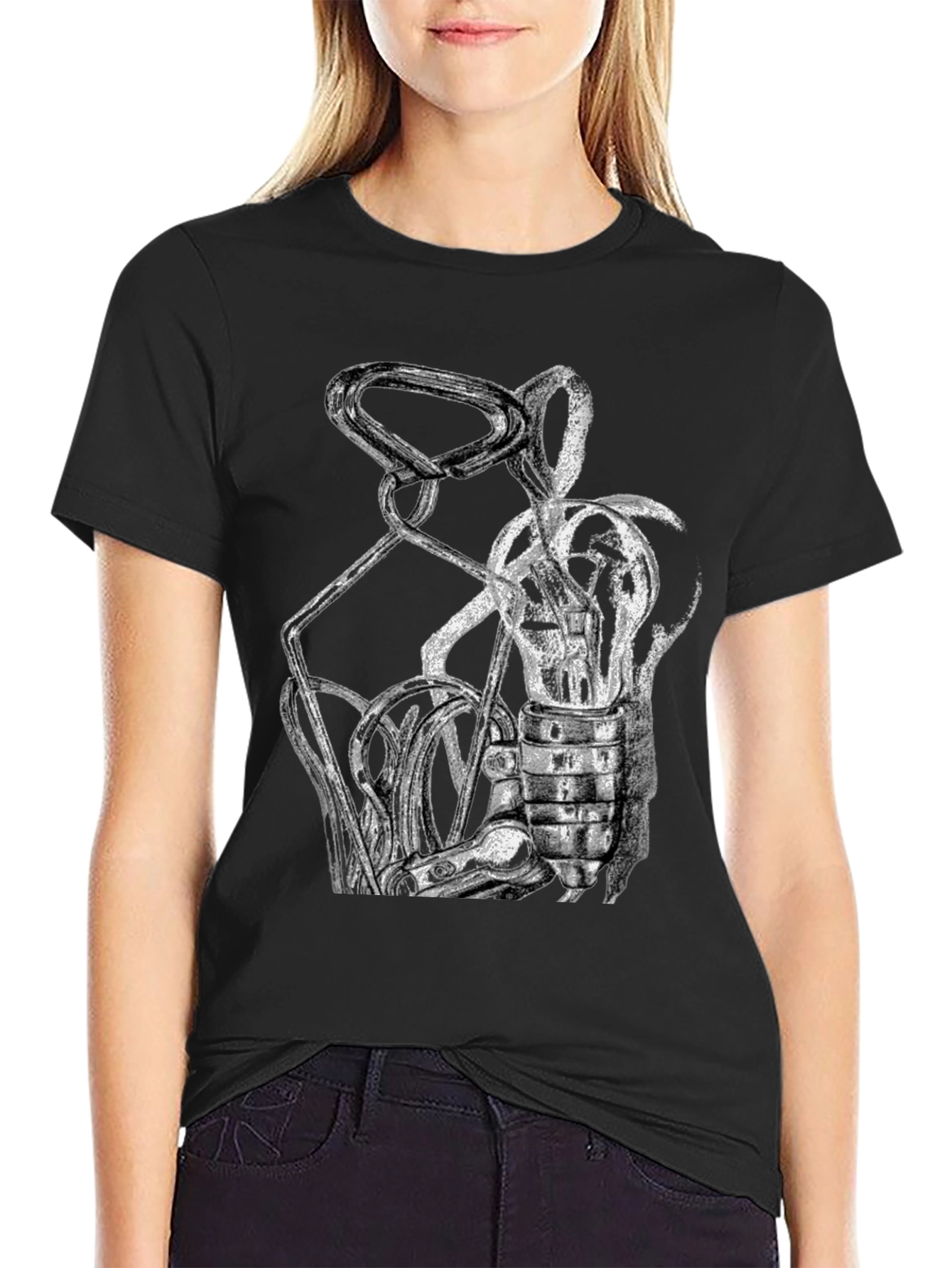 Abstract Art Black T-Shirt