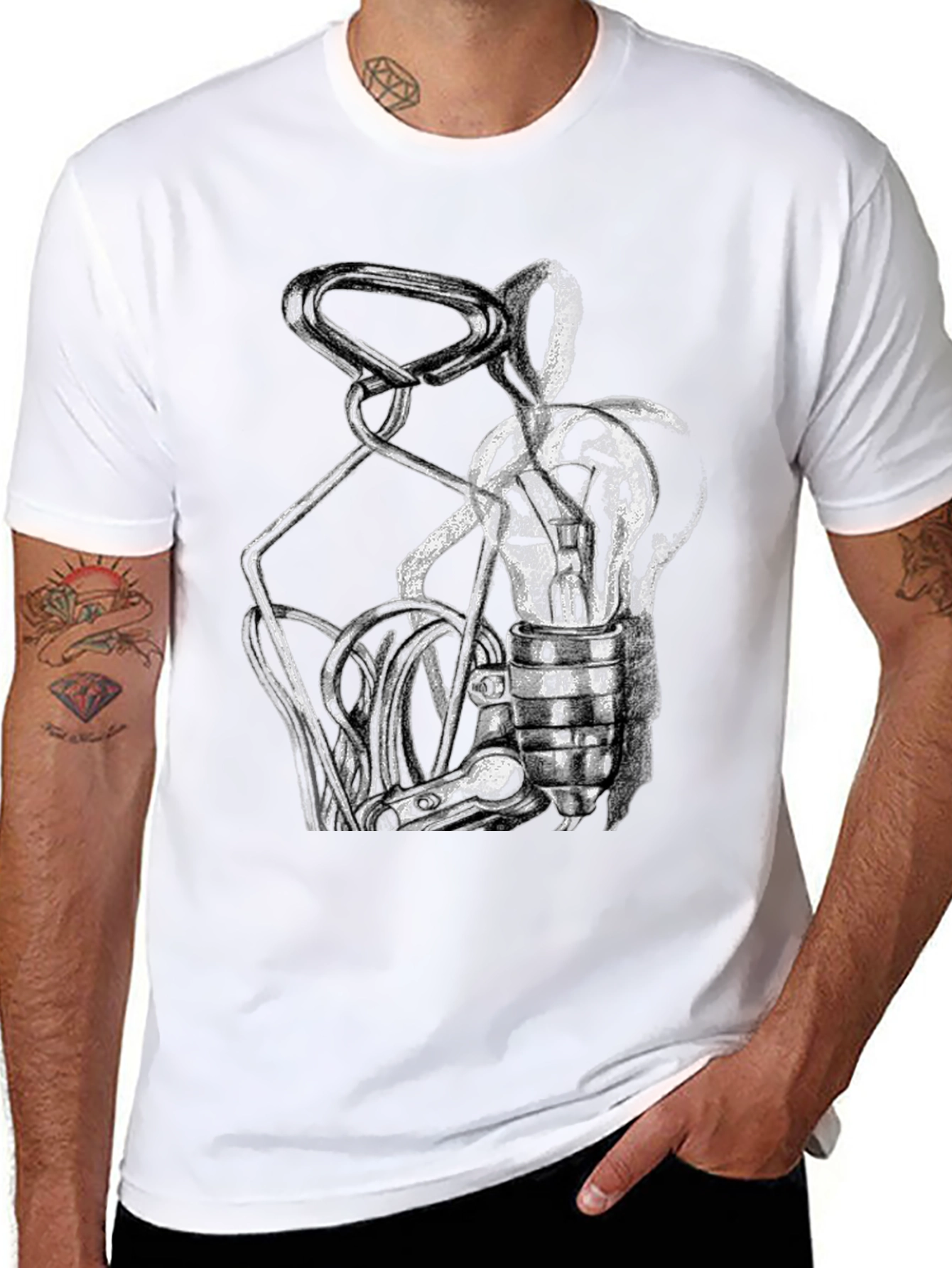 Abstract Art Black T-Shirt