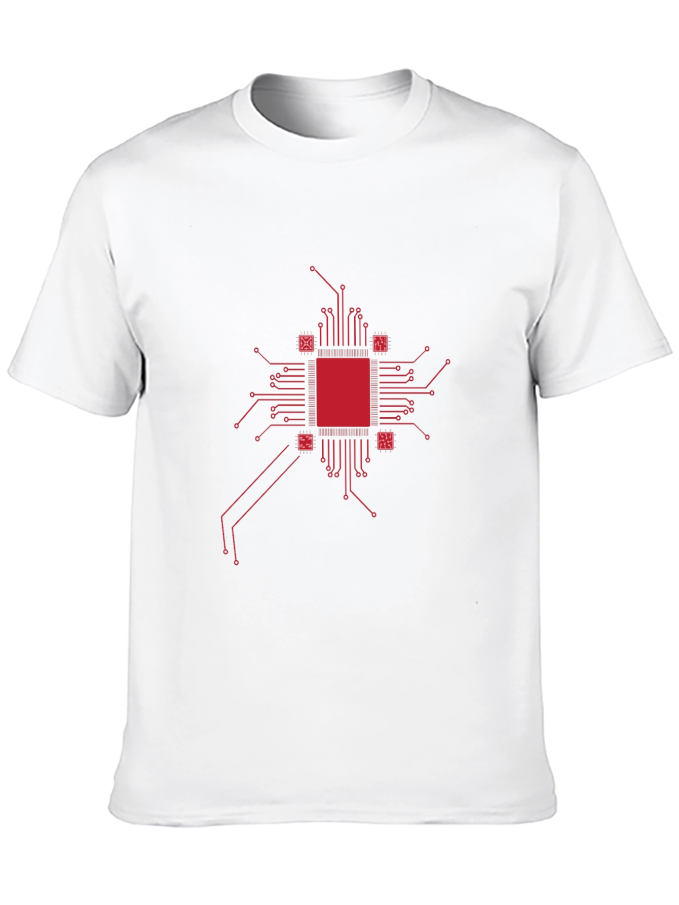 Tech Circuit Board Graphic Tee - Cool Geek Style