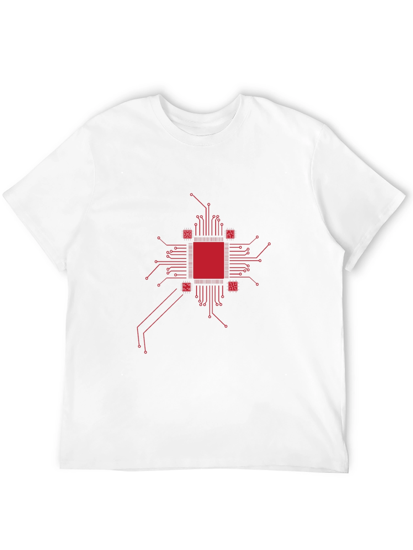 Tech Circuit Board Graphic Tee - Cool Geek Style