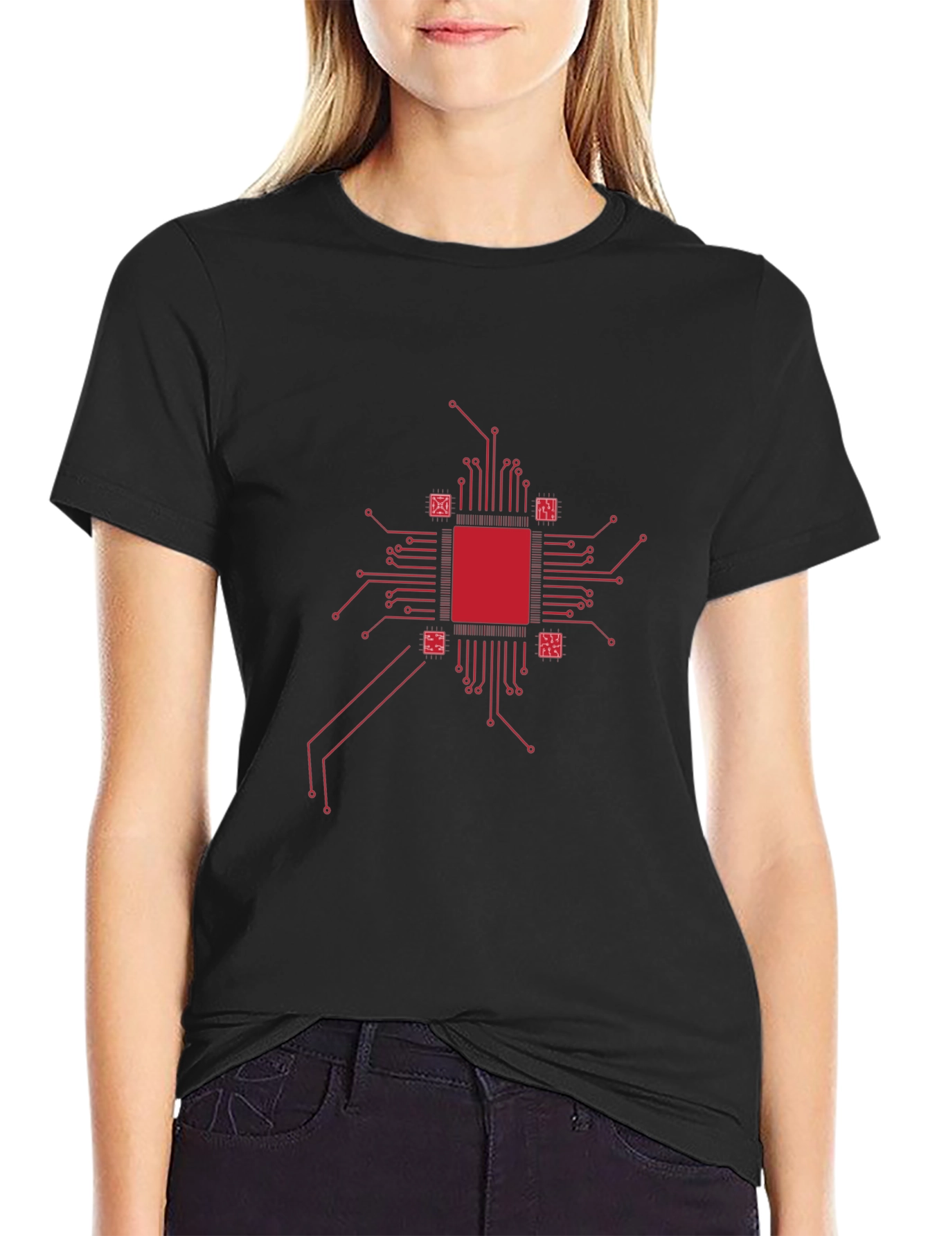 Tech Circuit Board Graphic Tee - Cool Geek Style
