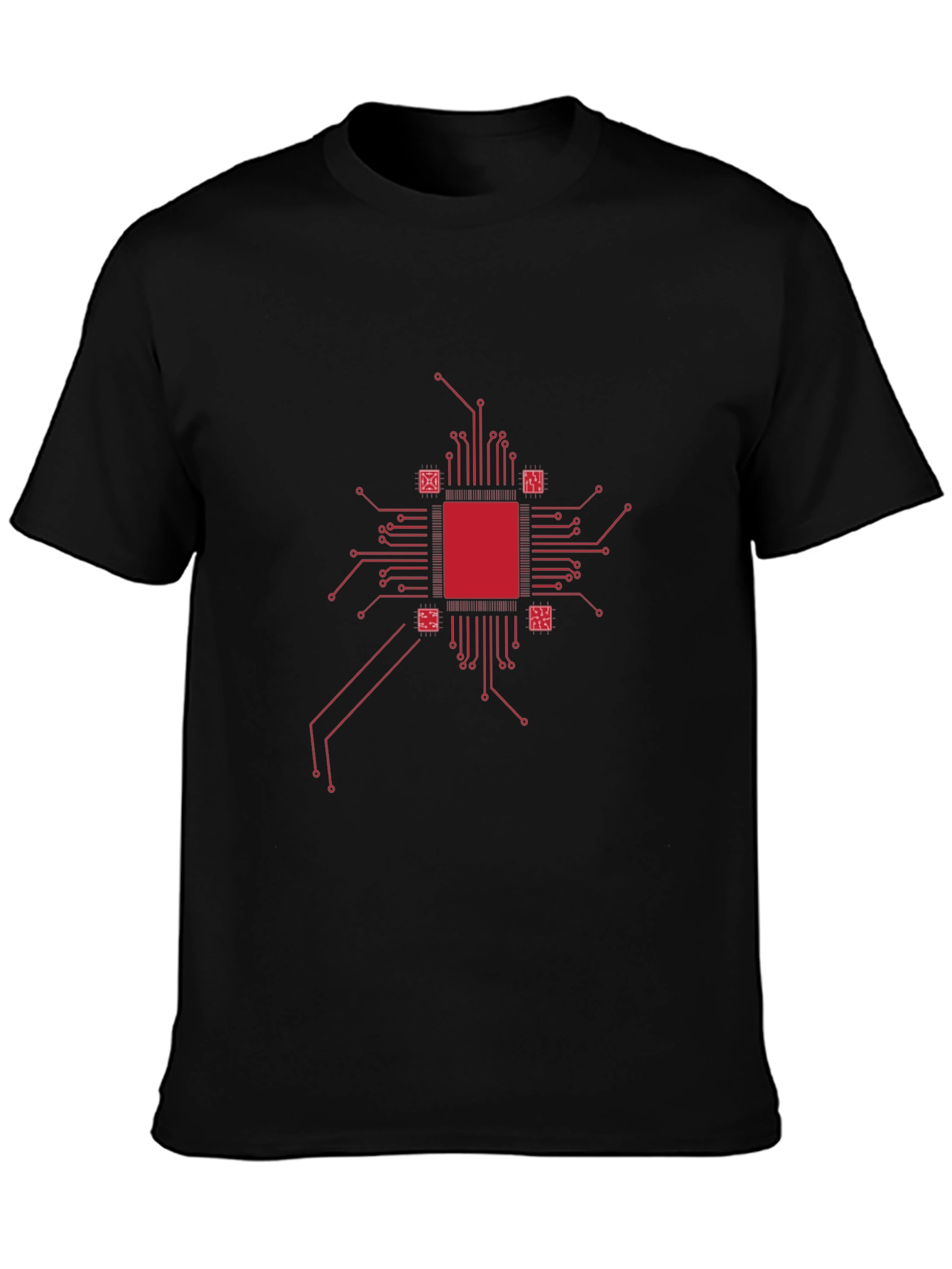 Tech Circuit Board Graphic Tee - Cool Geek Style