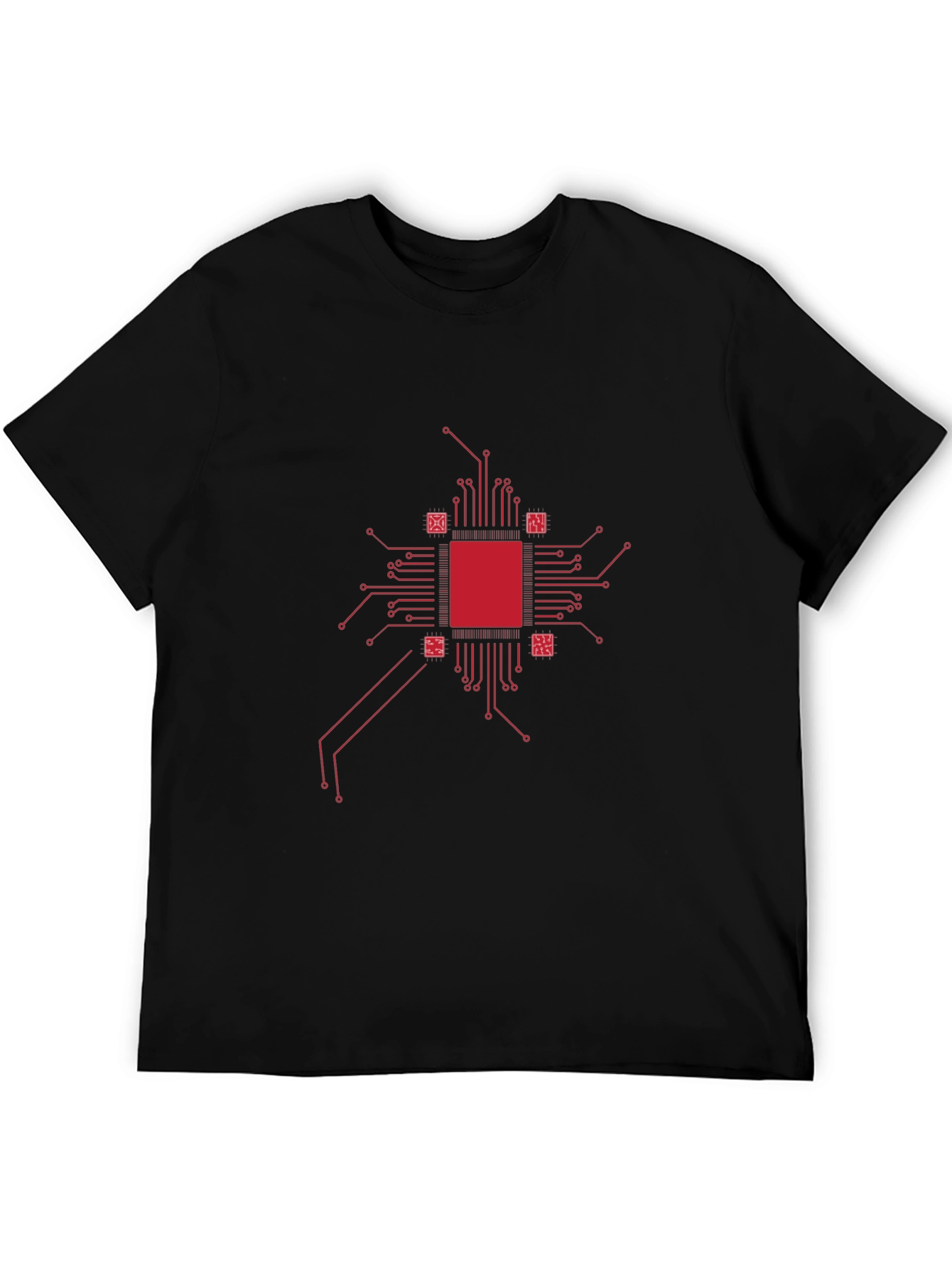 Tech Circuit Board Graphic Tee - Cool Geek Style