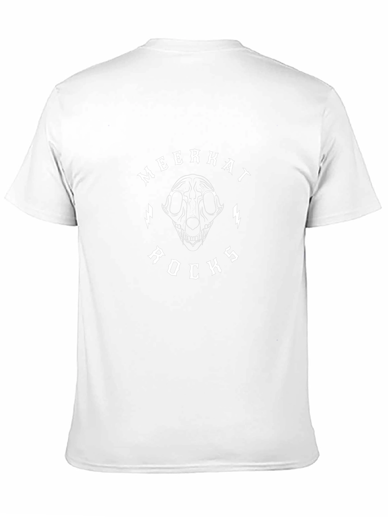 Meerkat Rocks T-Shirt: Unique Animal Skull Design
