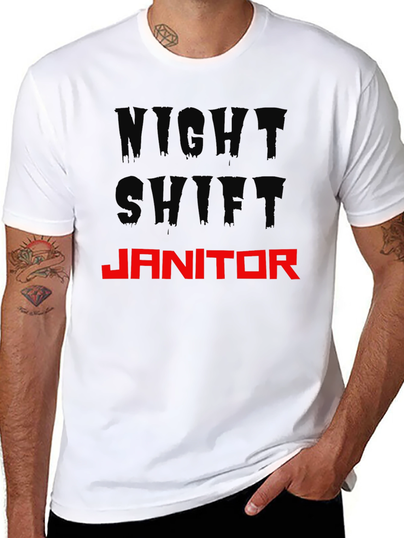 Night Shift Janitor Graphic T-Shirt