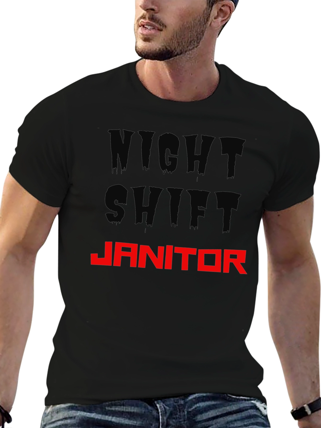 Night Shift Janitor Graphic T-Shirt