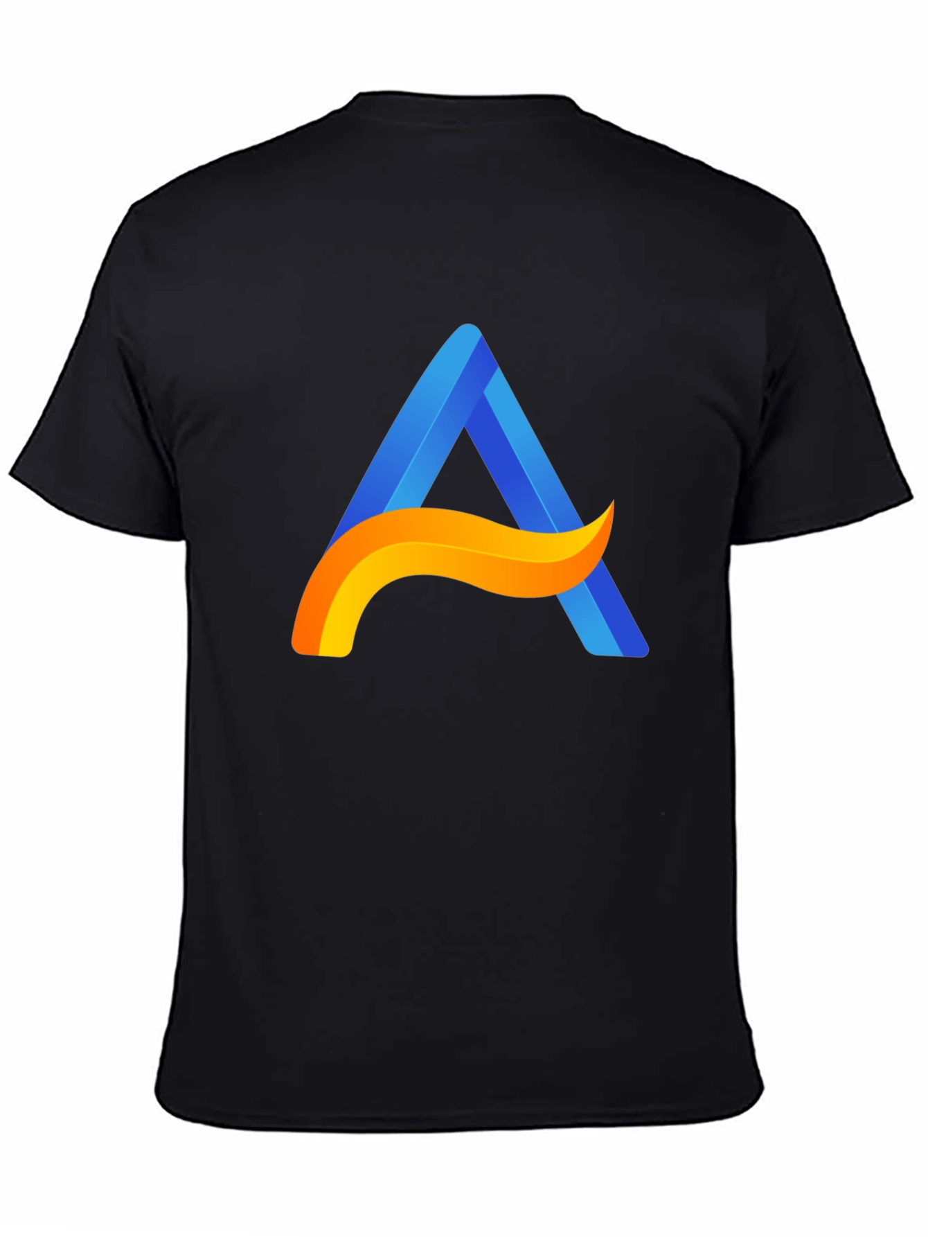 Modern A Logo Black T-Shirt - Stylish Casual Wear
