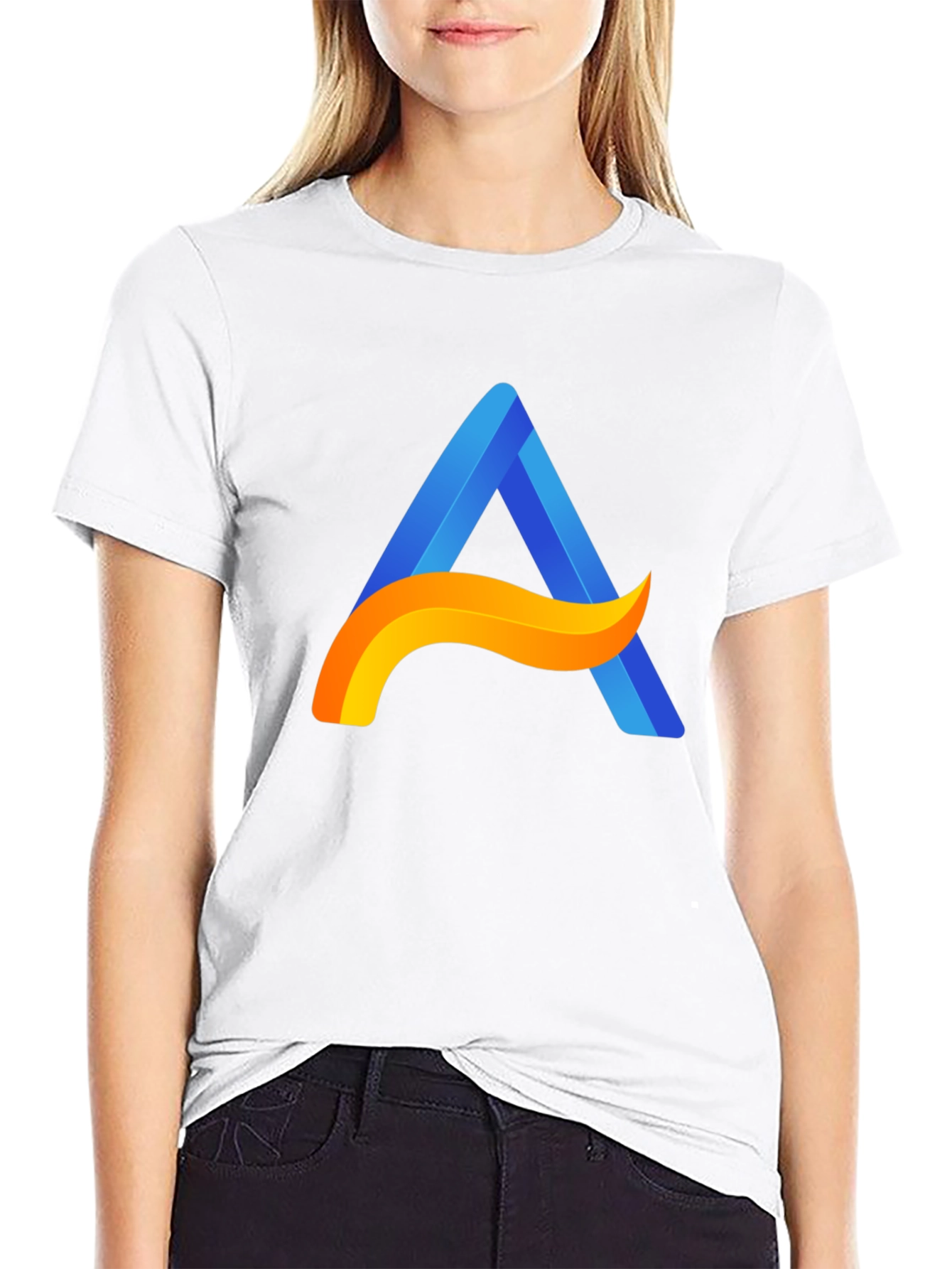 Modern A Logo Black T-Shirt - Stylish Casual Wear