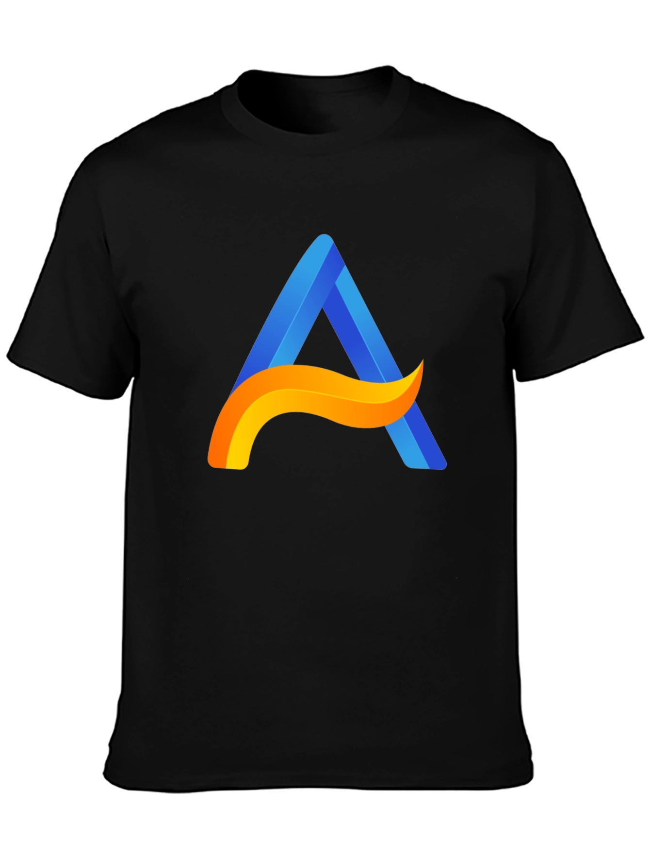 Modern A Logo Black T-Shirt - Stylish Casual Wear