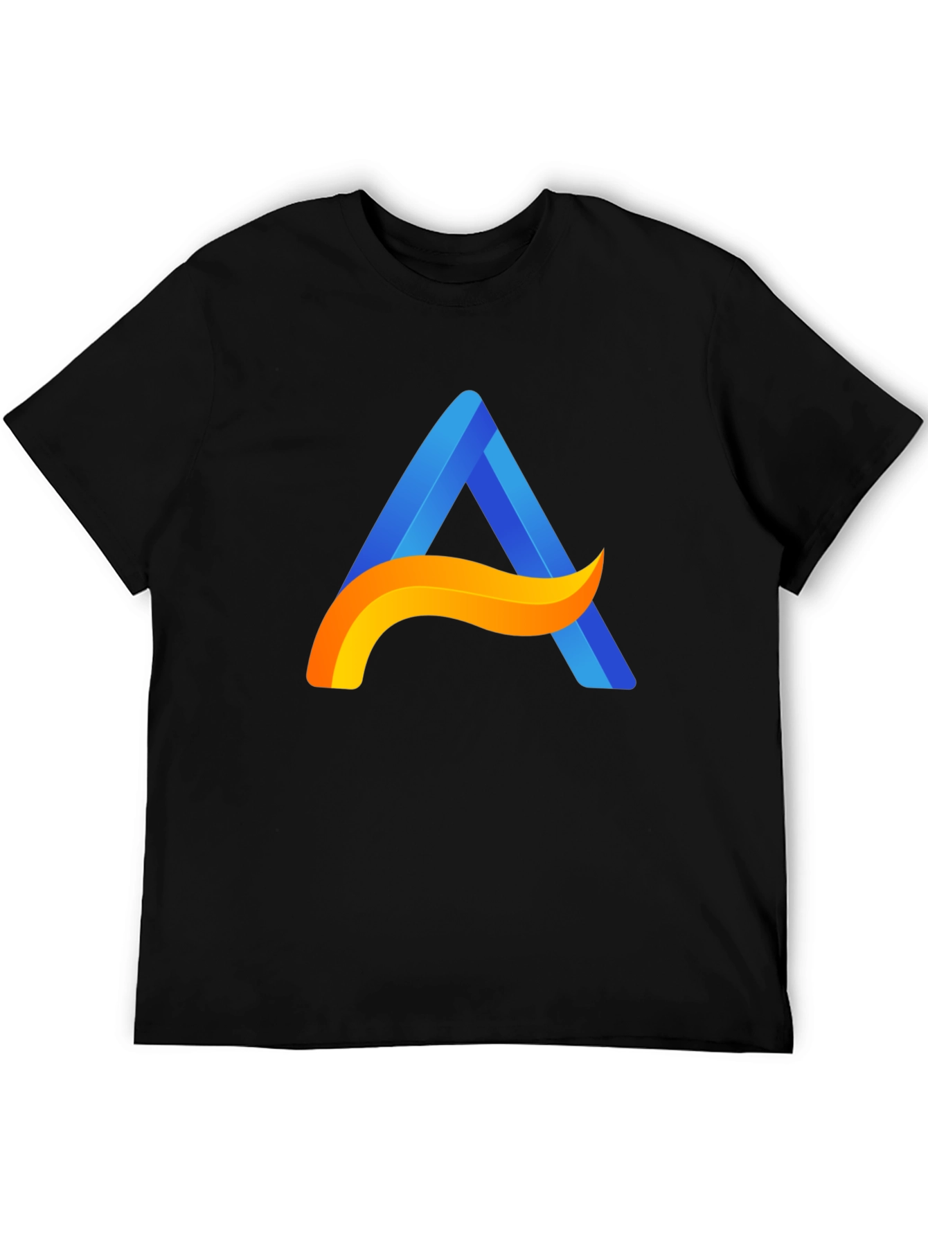 Modern A Logo Black T-Shirt - Stylish Casual Wear