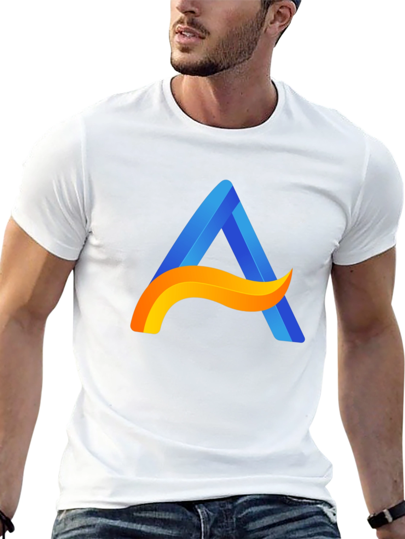 Modern A Logo Black T-Shirt - Stylish Casual Wear