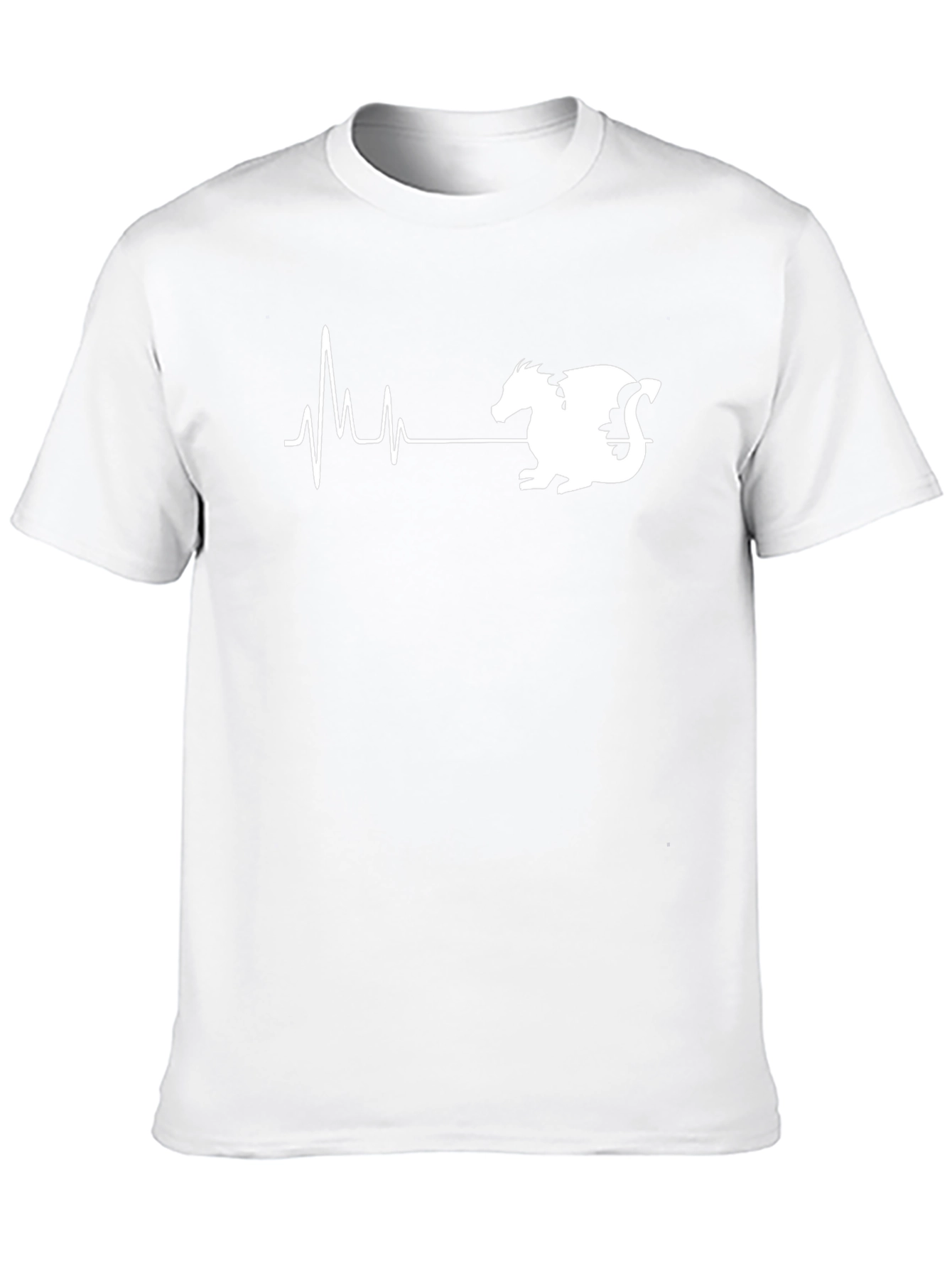 Dragon Heartbeat T-Shirt - Black Graphic Tee
