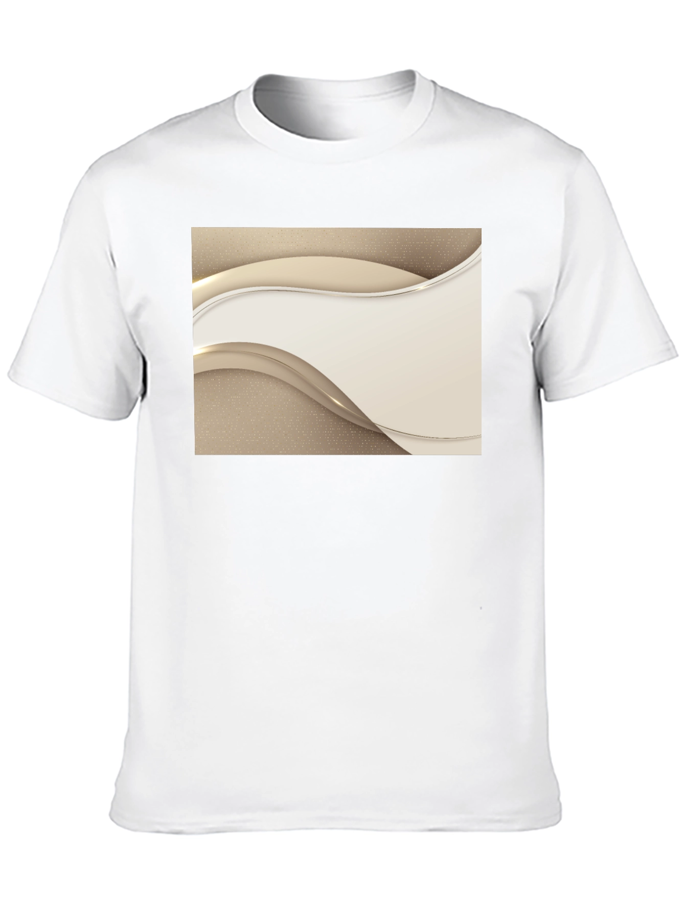 Stylish Black Tee with Abstract Design