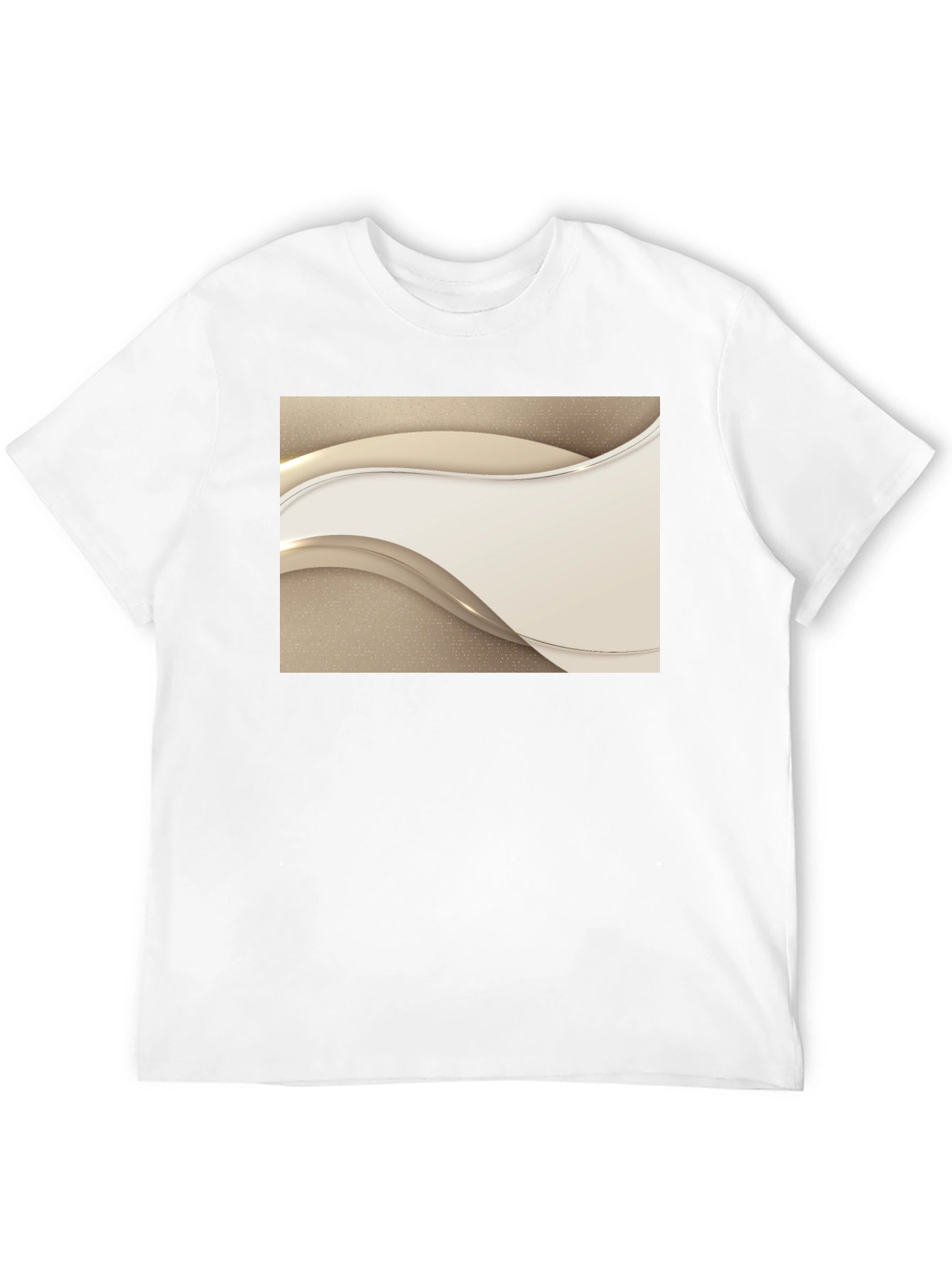 Stylish Black Tee with Abstract Design