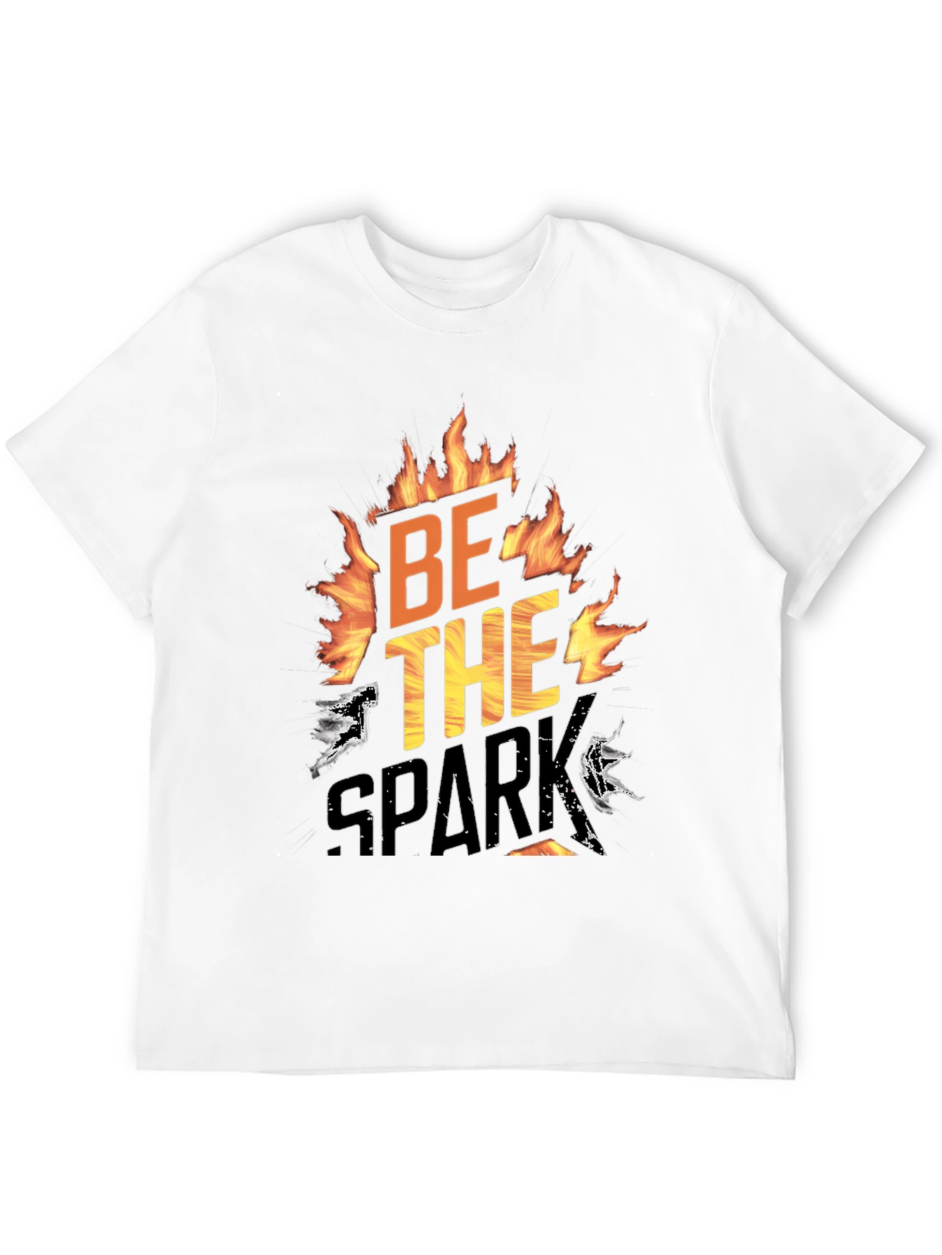 Be The Spark Graphic T-Shirt - Bold Flame Design