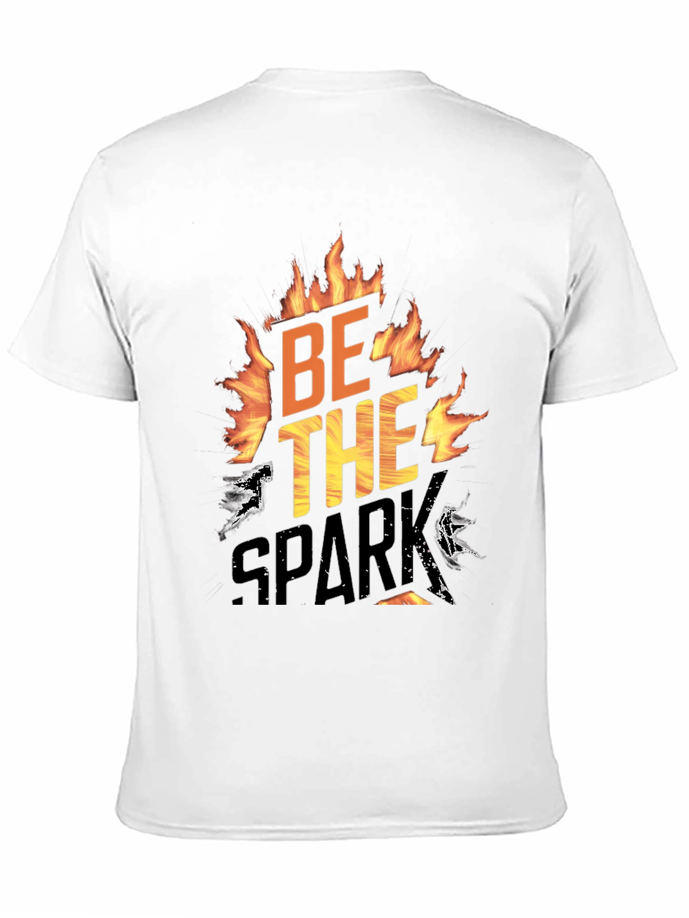 Be The Spark Graphic T-Shirt - Bold Flame Design