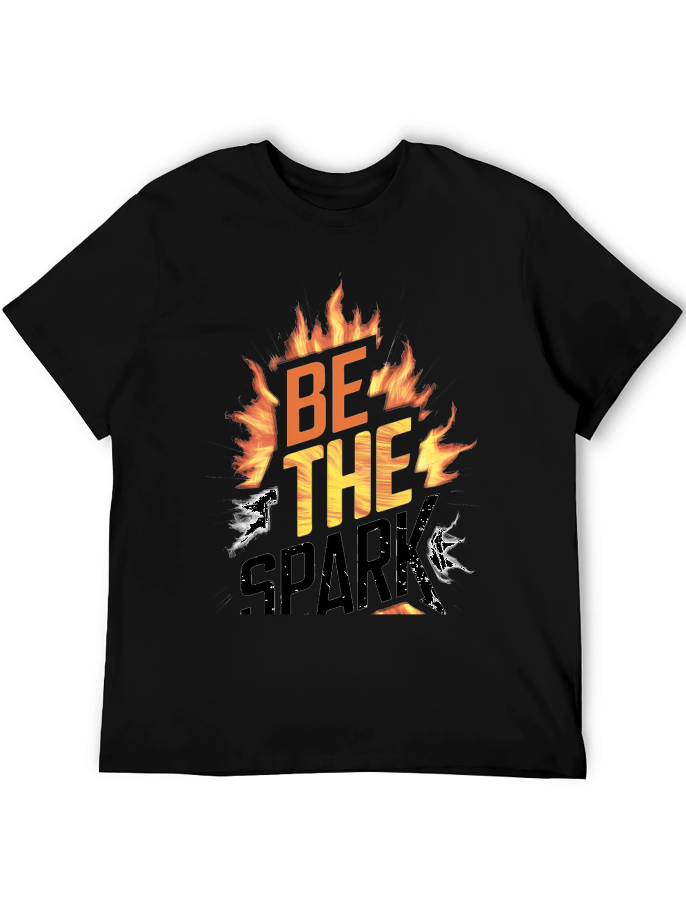 Be The Spark Graphic T-Shirt - Bold Flame Design
