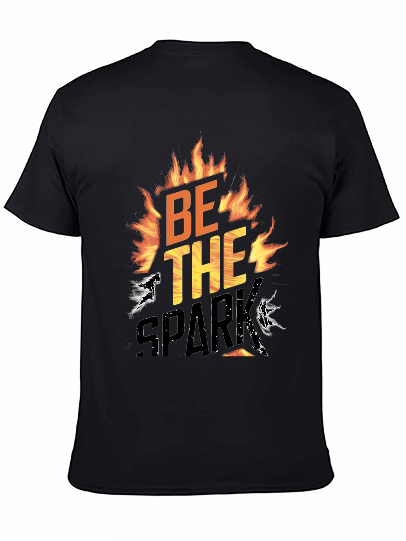 Be The Spark Graphic T-Shirt - Bold Flame Design