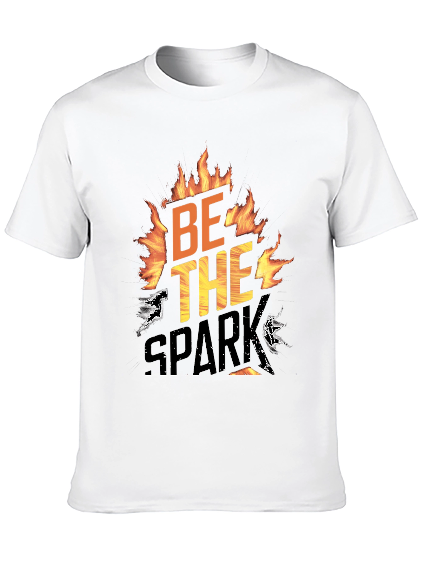 Be The Spark Graphic T-Shirt - Bold Flame Design
