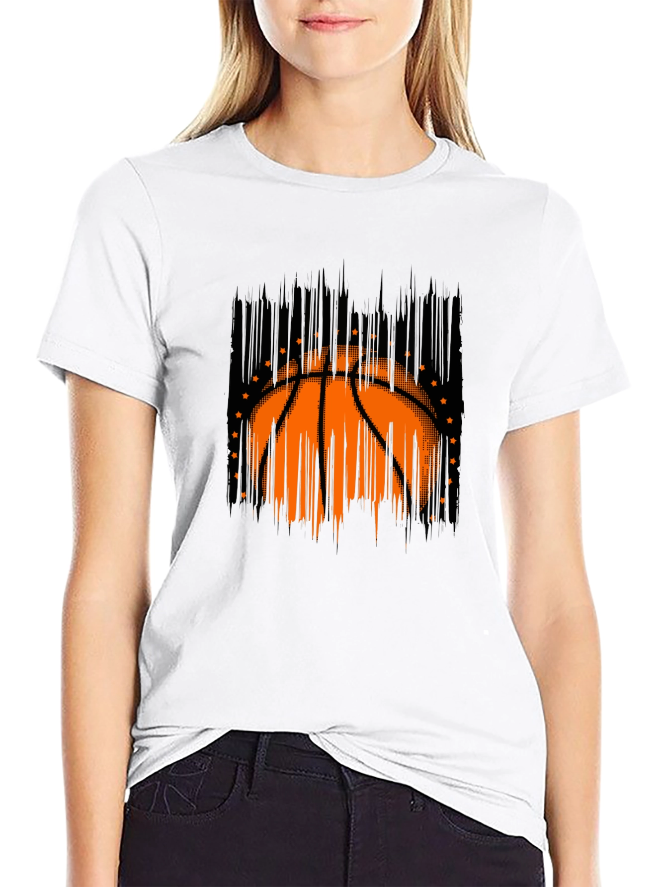 Basketball Graphic Black T-Shirt