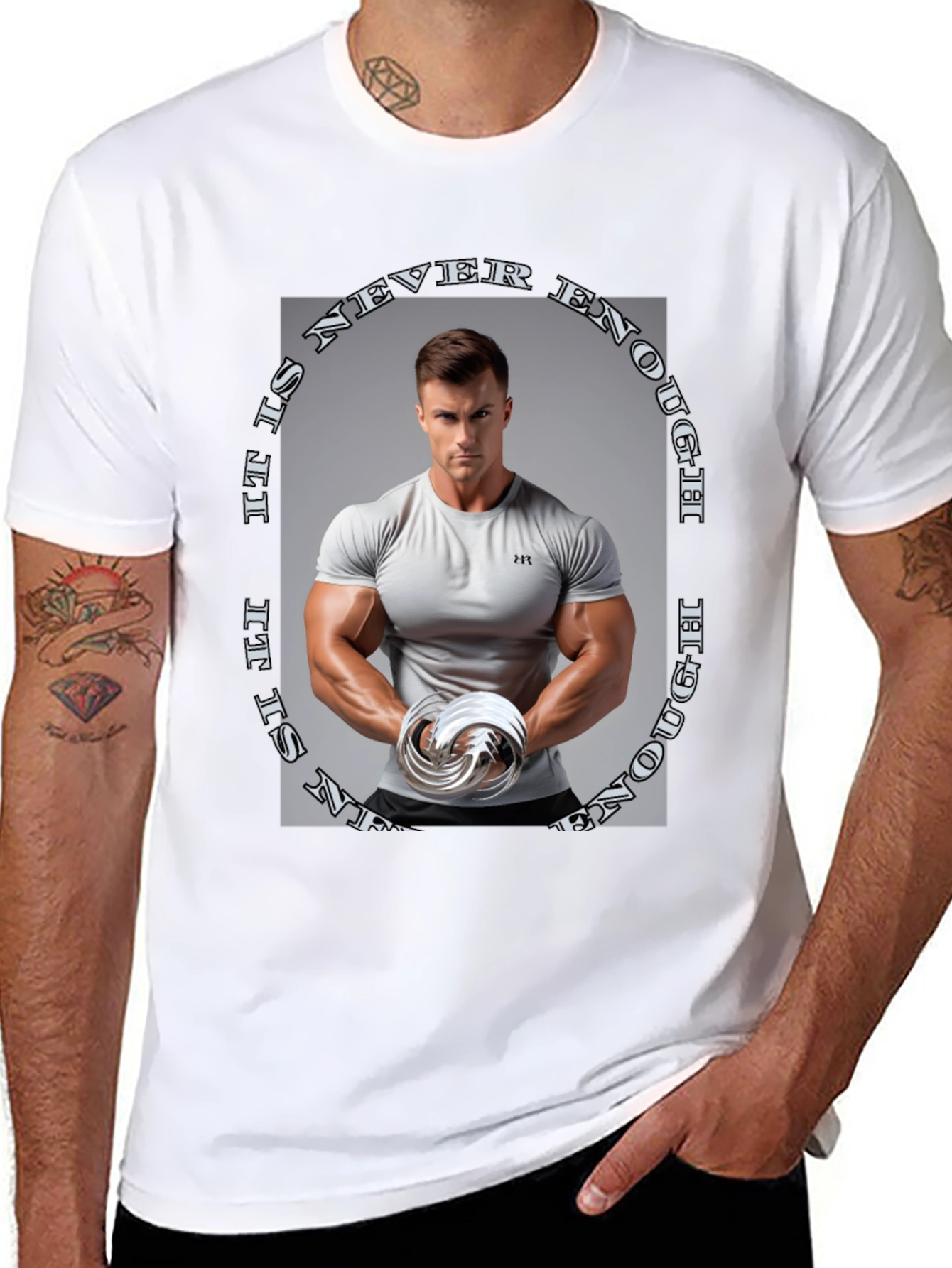 Never Enough Graphic Tee - Black