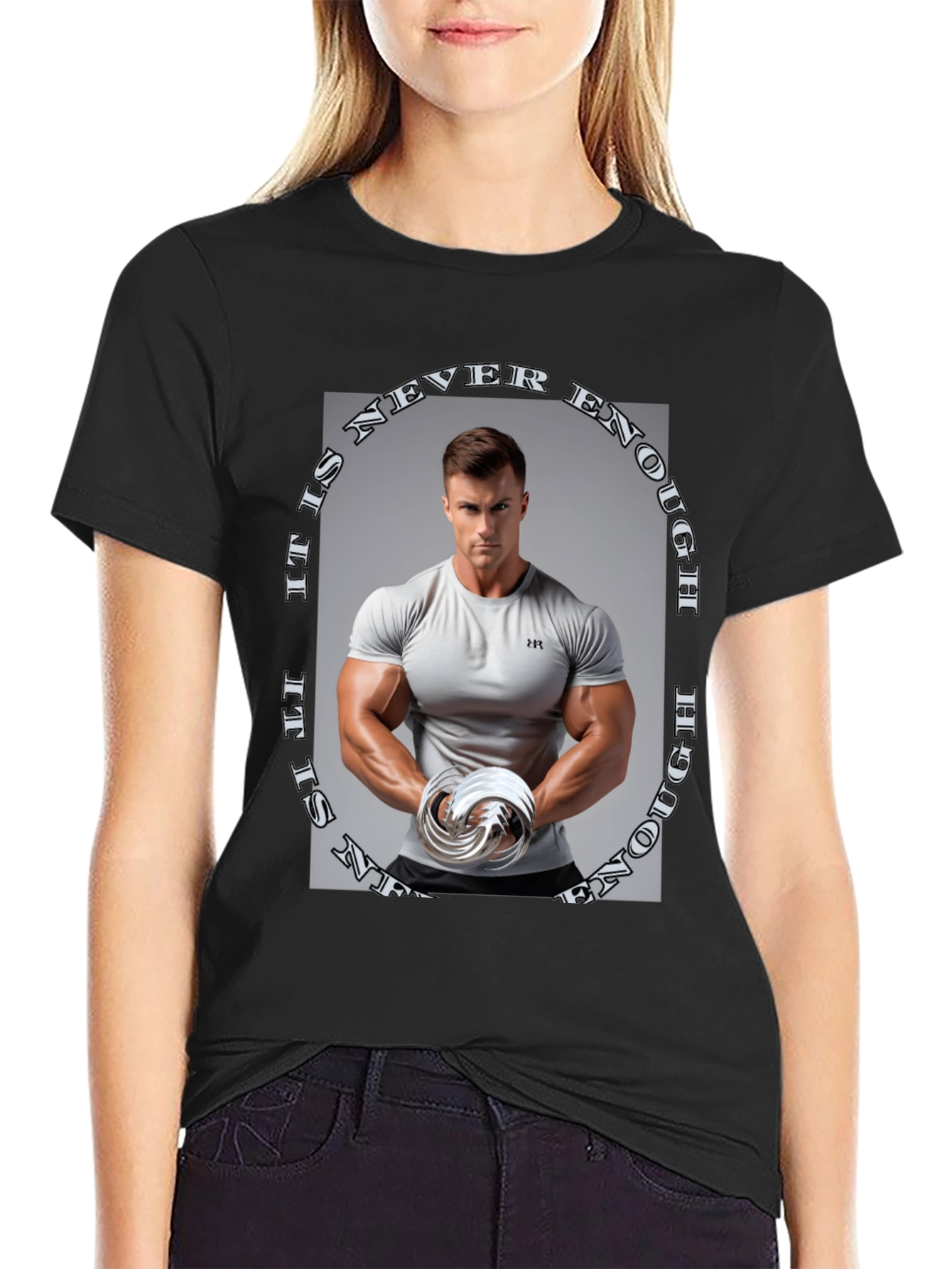Never Enough Graphic Tee - Black