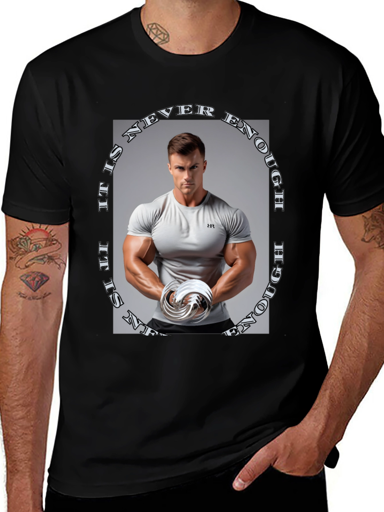 Never Enough Graphic Tee - Black
