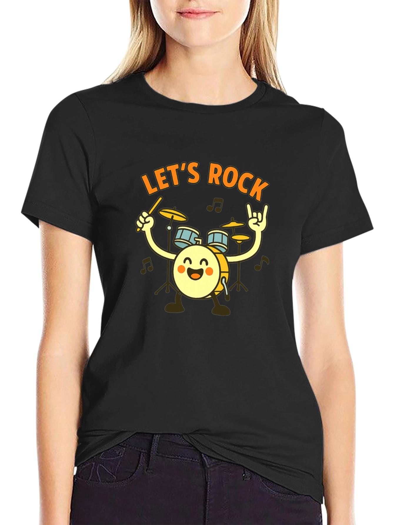 Lets Rock Drummer T-Shirt