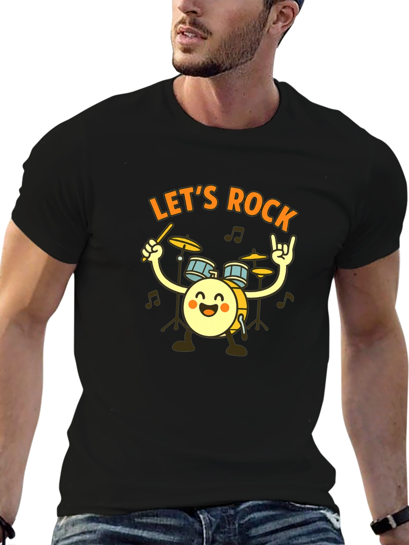 Lets Rock Drummer T-Shirt