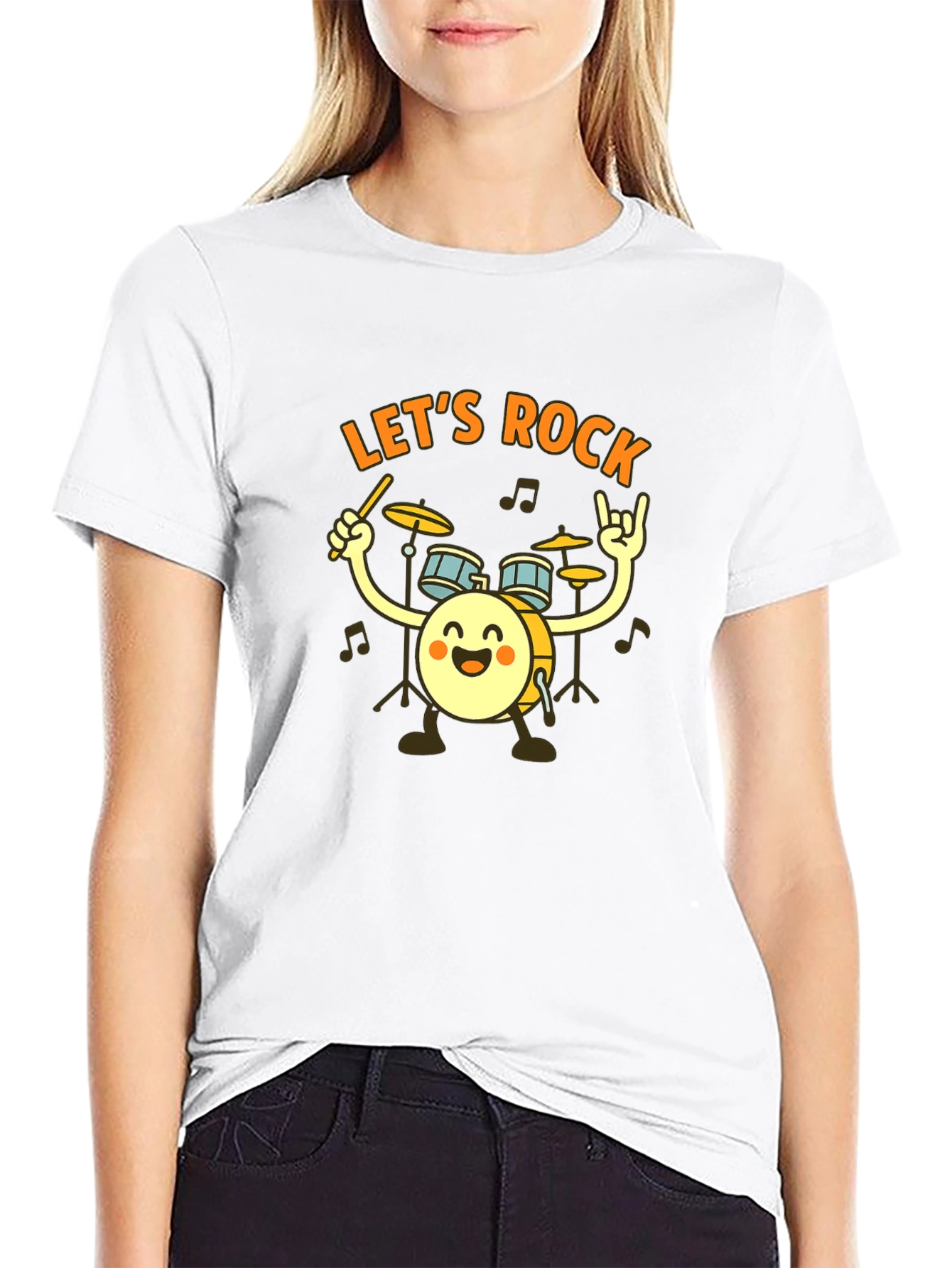 Lets Rock Drummer T-Shirt