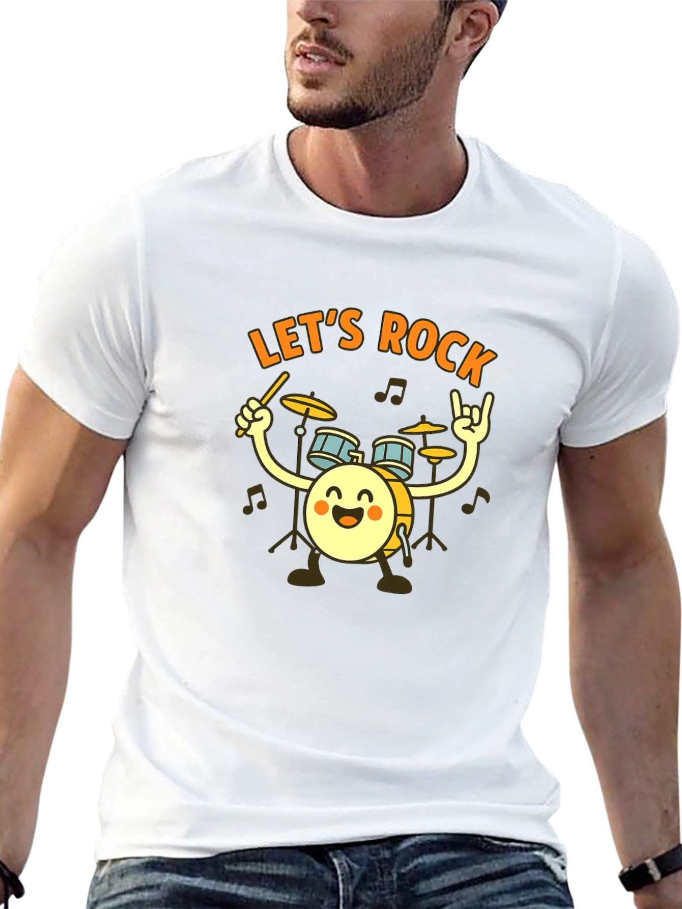 Lets Rock Drummer T-Shirt