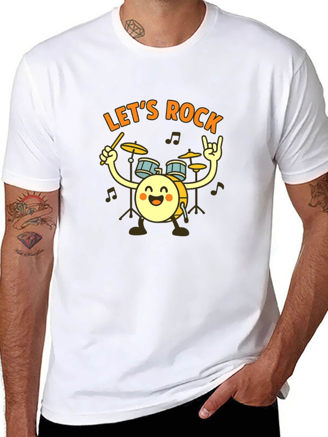 Lets Rock Drummer T-Shirt