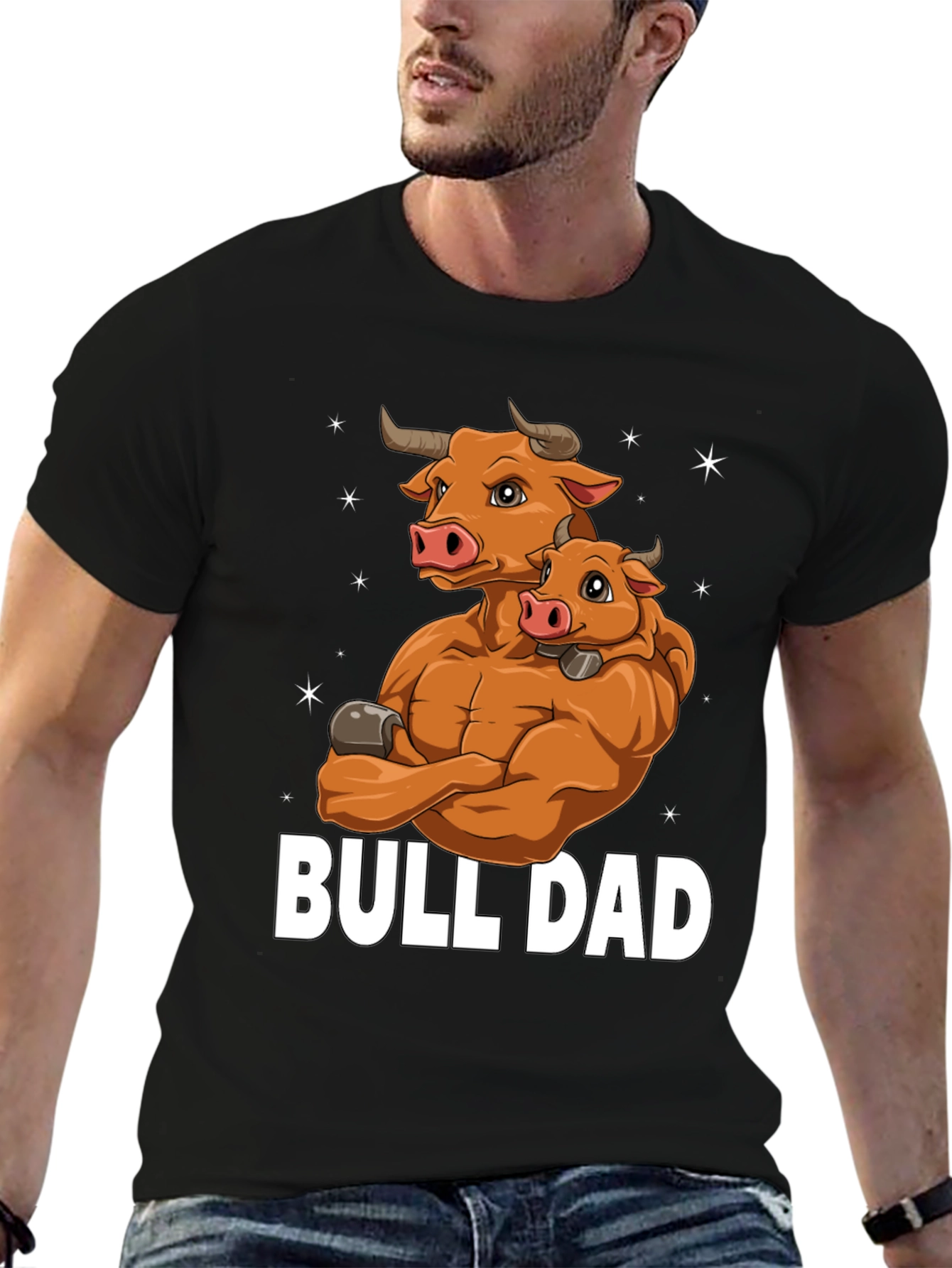 Bull Dad Graphic T-Shirt