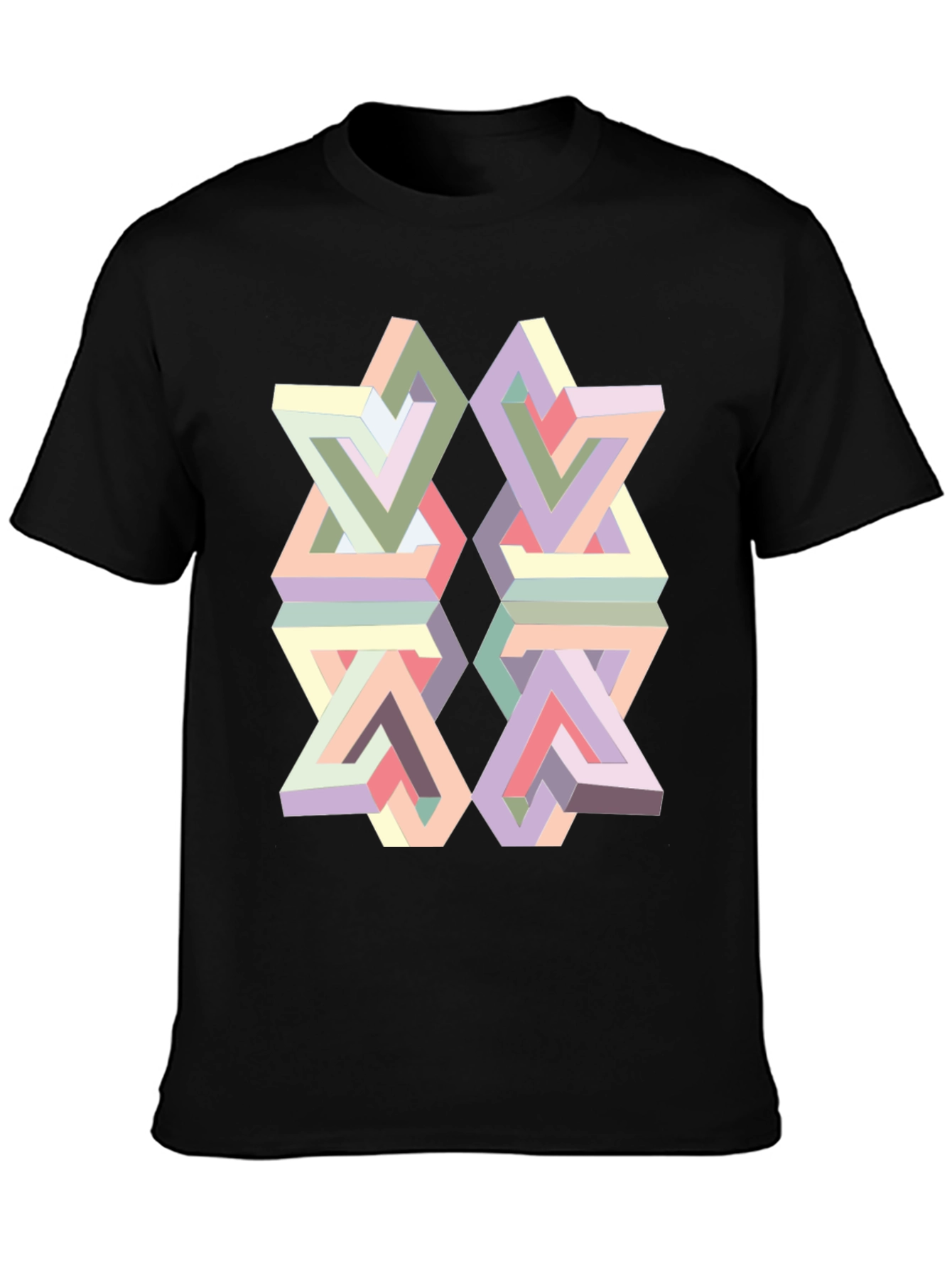 Optical Illusion Geometric T-Shirt