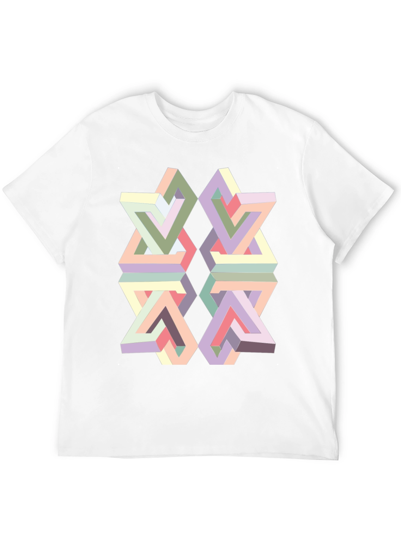 Optical Illusion Geometric T-Shirt
